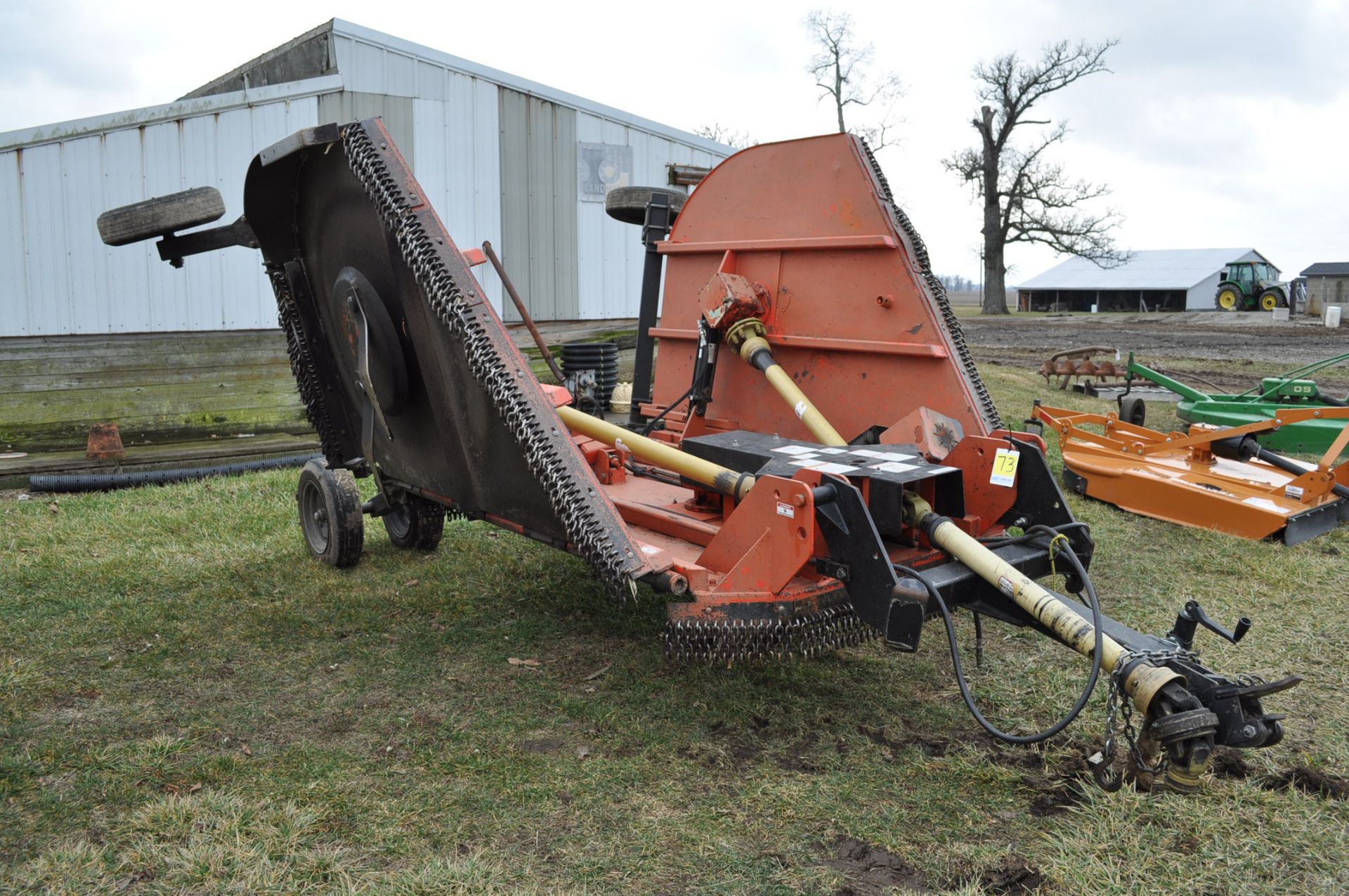 15’ Taylor Way 1510 rotary mower, stump jumper, airplane tires, foam filled, 1000 pto, hyd fold, hyd - Image 2 of 6