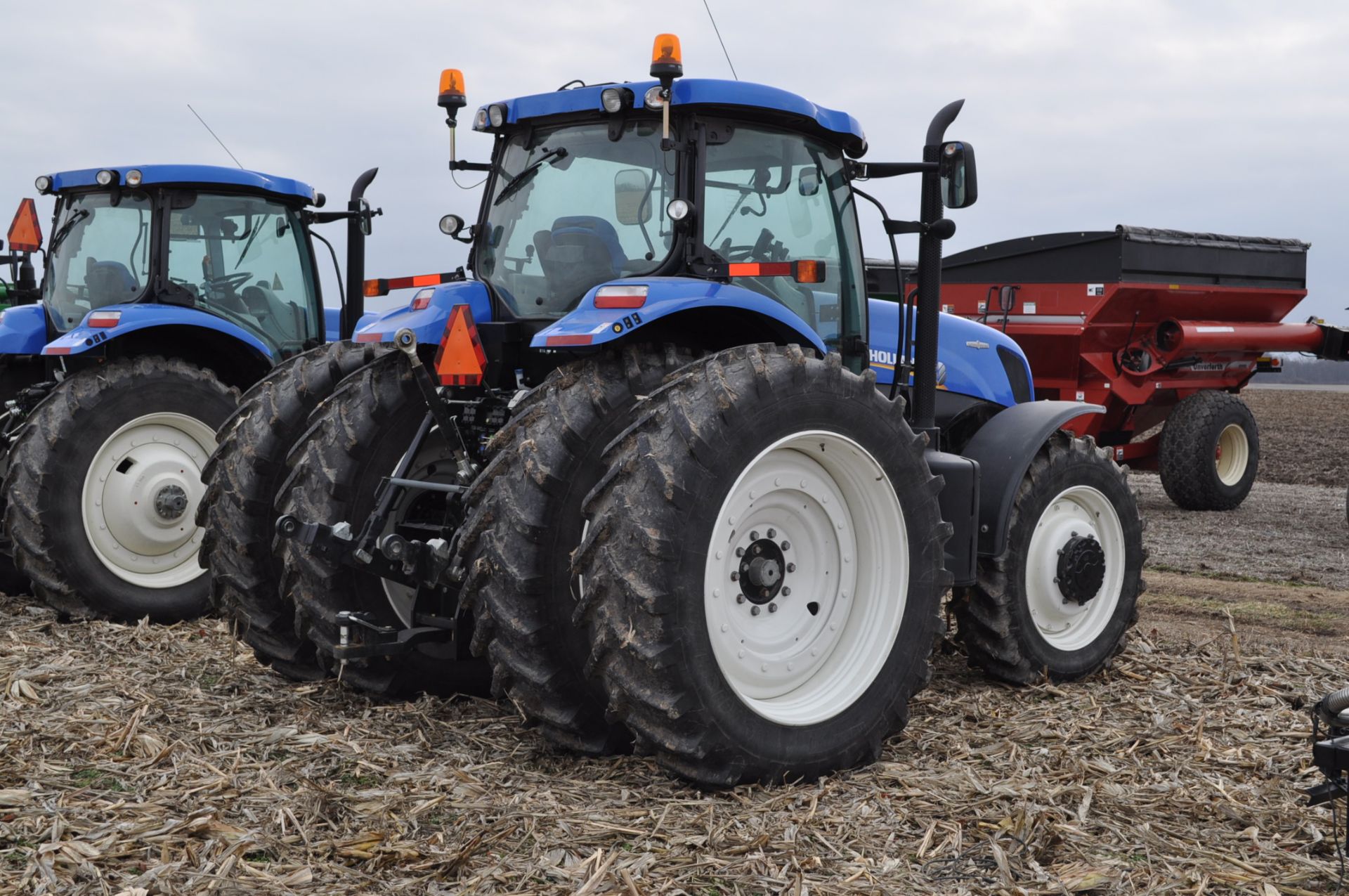 New Holland T7.250 tractor, 480/80 R 46 duals, Michelin 380/85 R 34 front, Super Steer, front wts, - Image 3 of 28