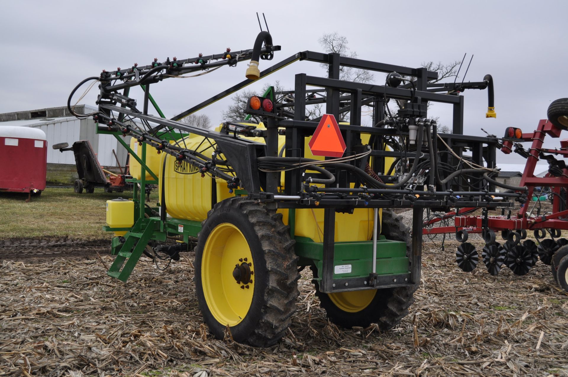 60’ Spray King 1090 sprayer, 1000 gal poly tank, 100 gal rinse tank, foam marker, inductor, hyd - Image 2 of 21