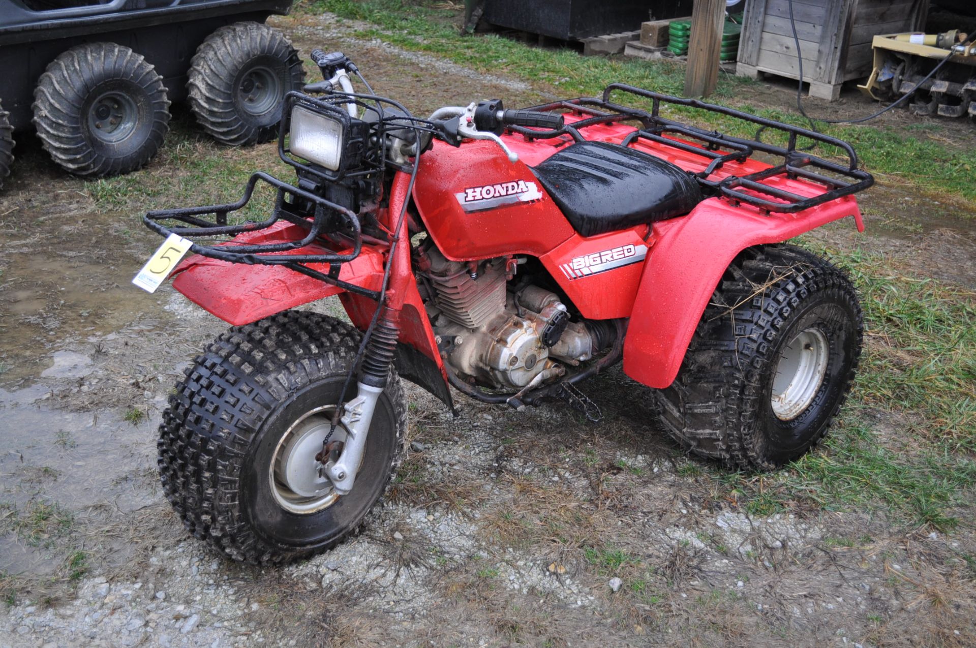 Honda Big Red 3-wheeler, new 25 x 12.00-9 tires