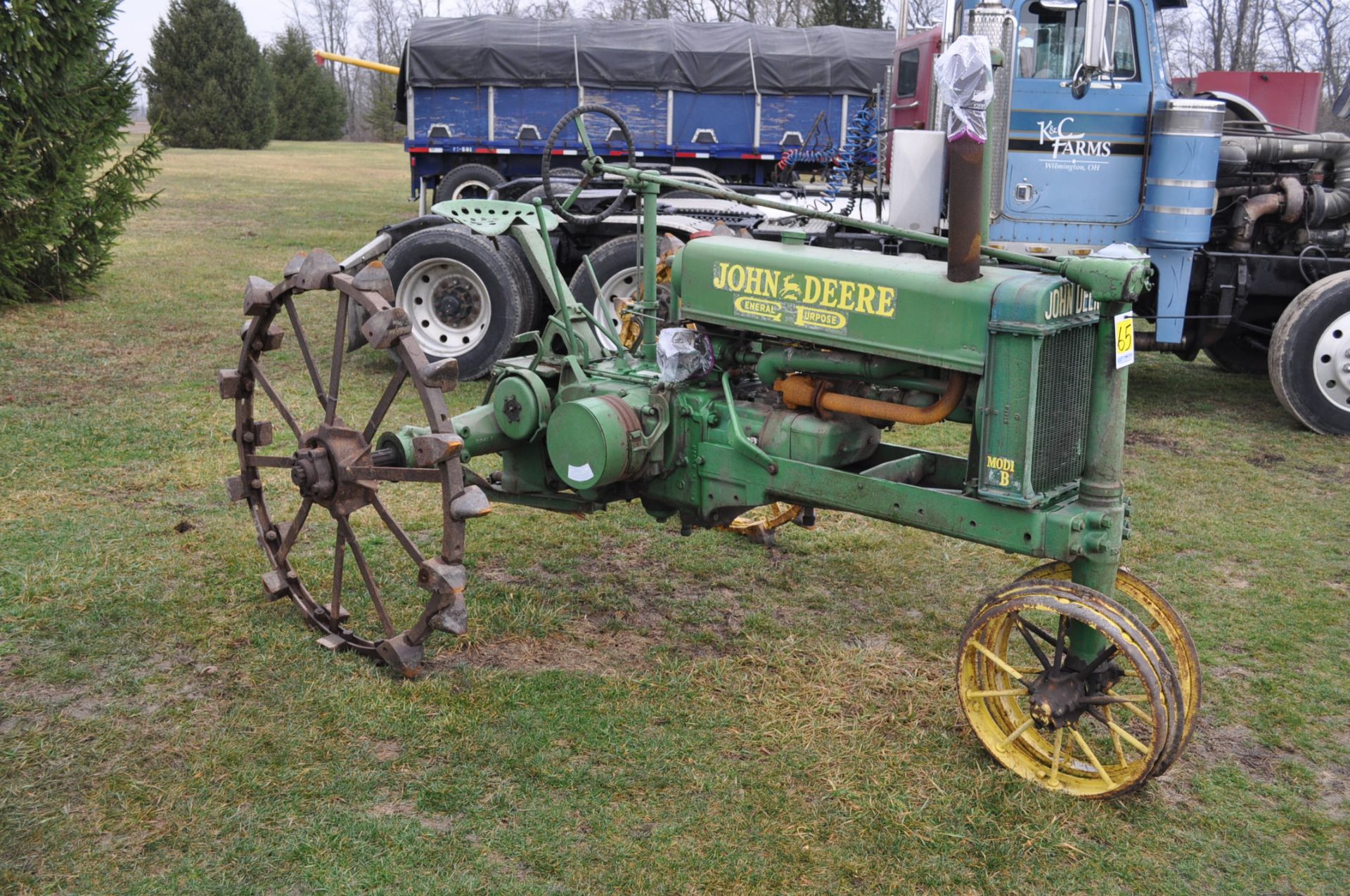 1937 John Deere Unstyled B, steel wheels, narrow front, SN B-34364 - Image 4 of 11