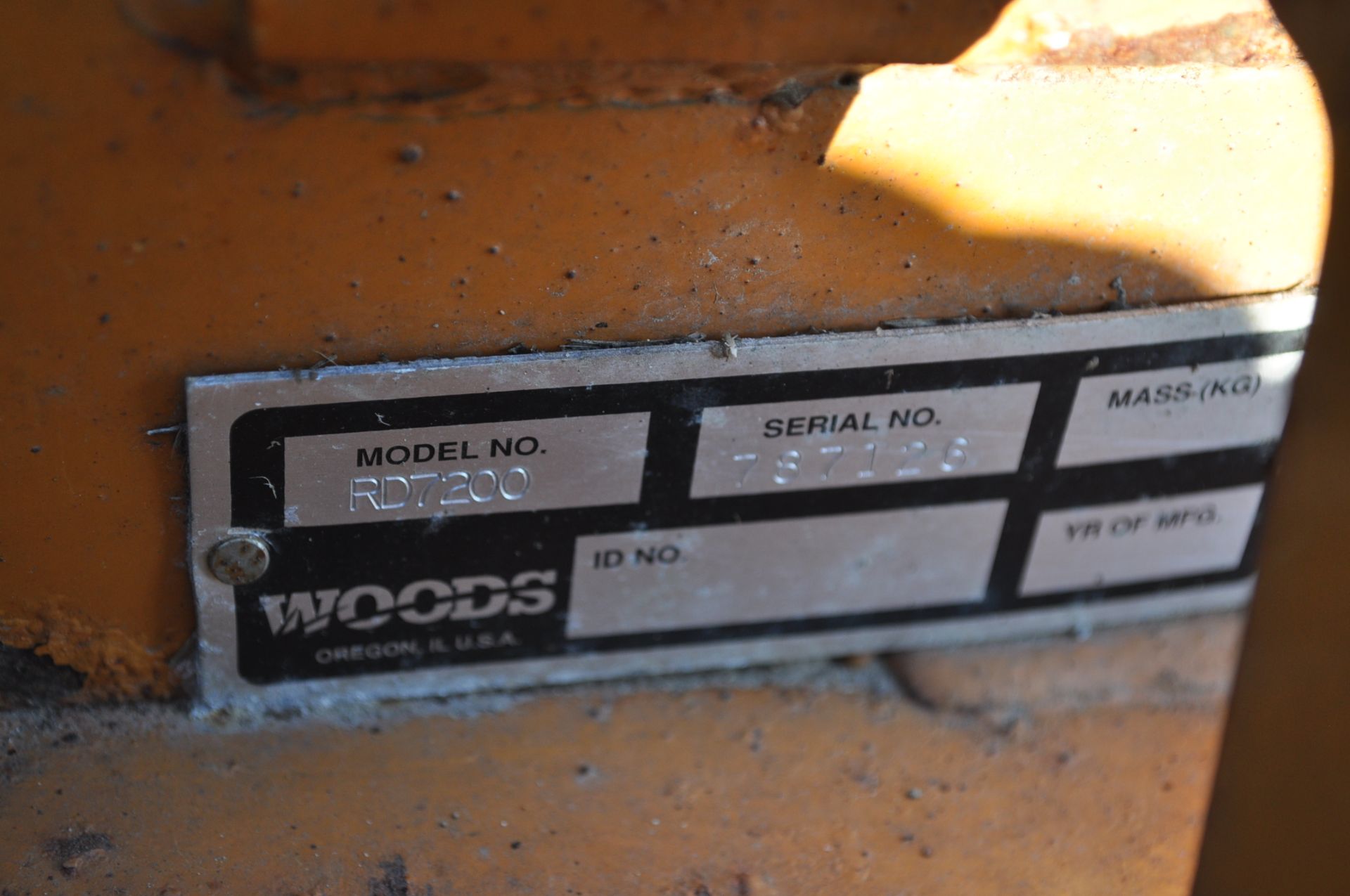 72" Woods RD7200 finish mower, 3 pt, 540 PTO - Image 6 of 6