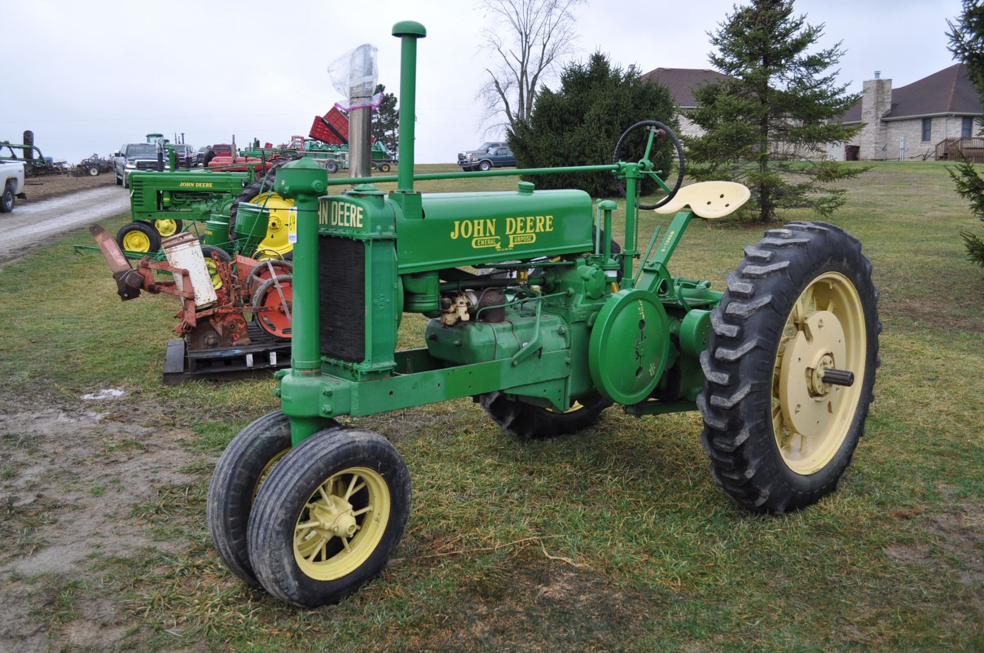 1937 John Deere Unstyled A, 11-36 tires, narrow front, 540 pto, SN 457396