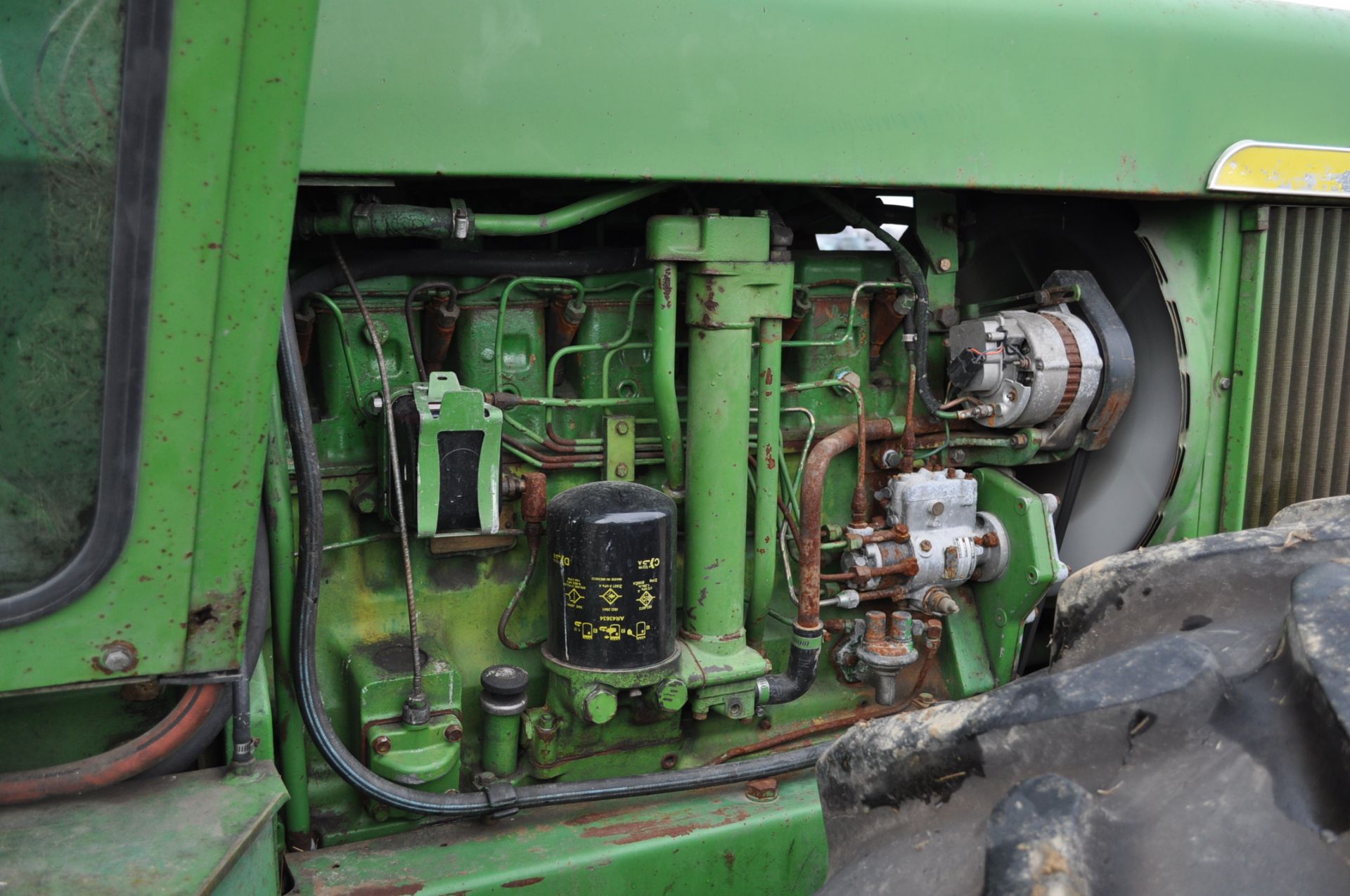 John Deere 7020 tractor, 4WD, diesel, 18.4-34 duals, original paint, motor overhaul, CHA, Syncro, - Image 9 of 21
