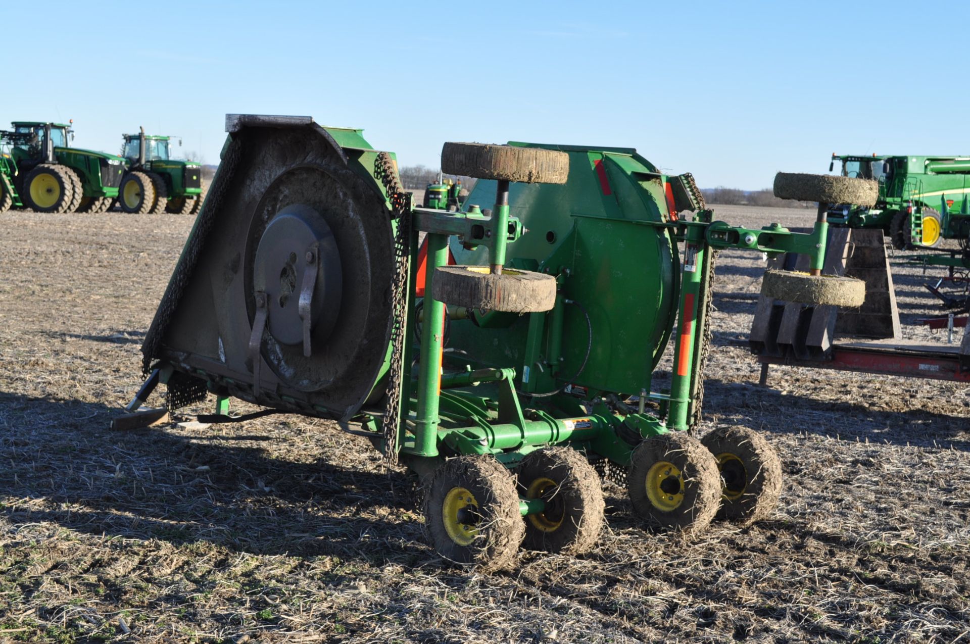 15’ John Deere CX15 Rotary Mower, small 1000 pto, stump jumpers, chains front and rear, airbag - Image 3 of 10