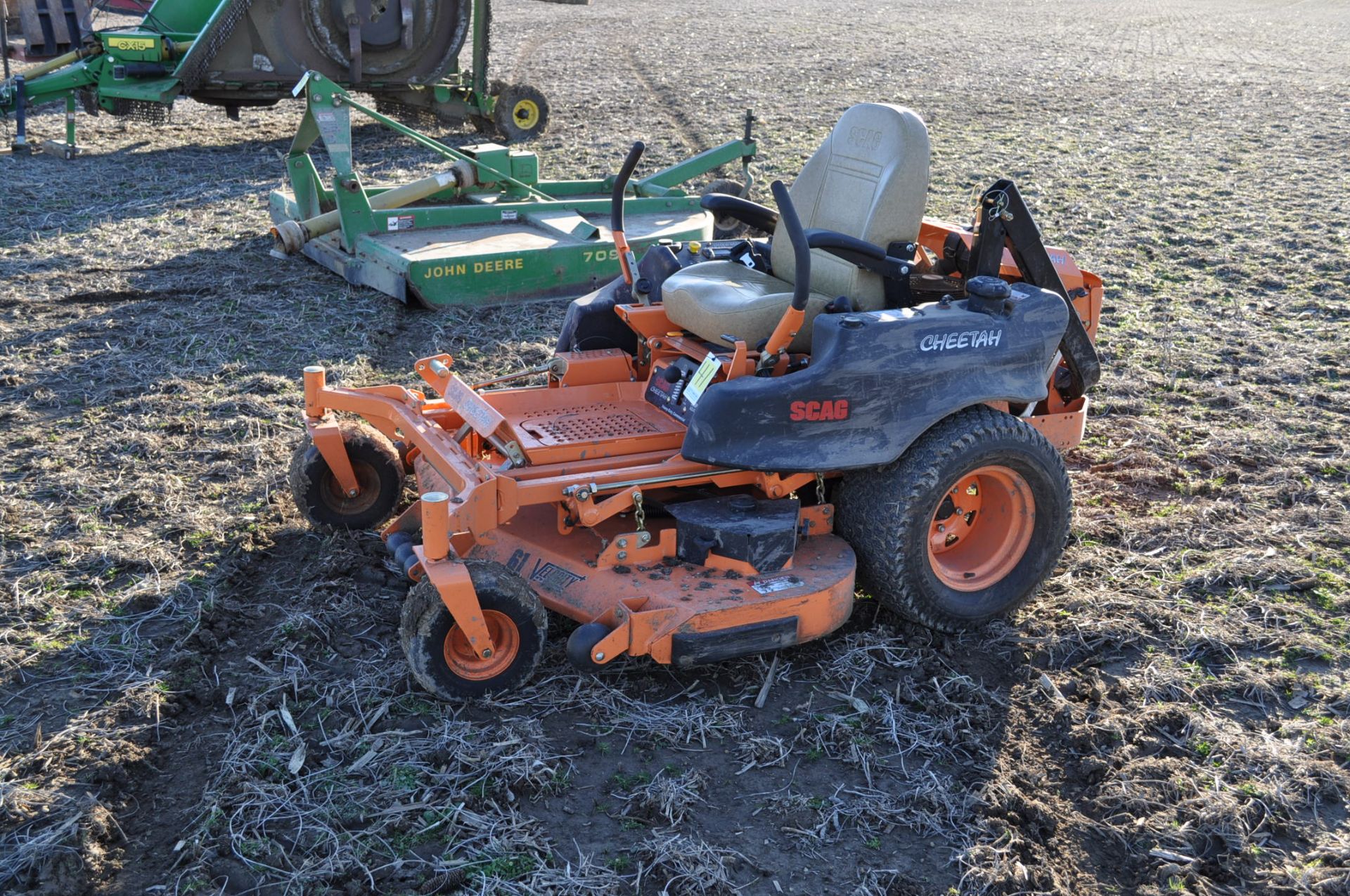 SCAG Cheetah 61” zero turn commercial mower 27 hp FX850V Kawasaki engine, 38.6 hrs., model SCZ61V- - Image 2 of 8