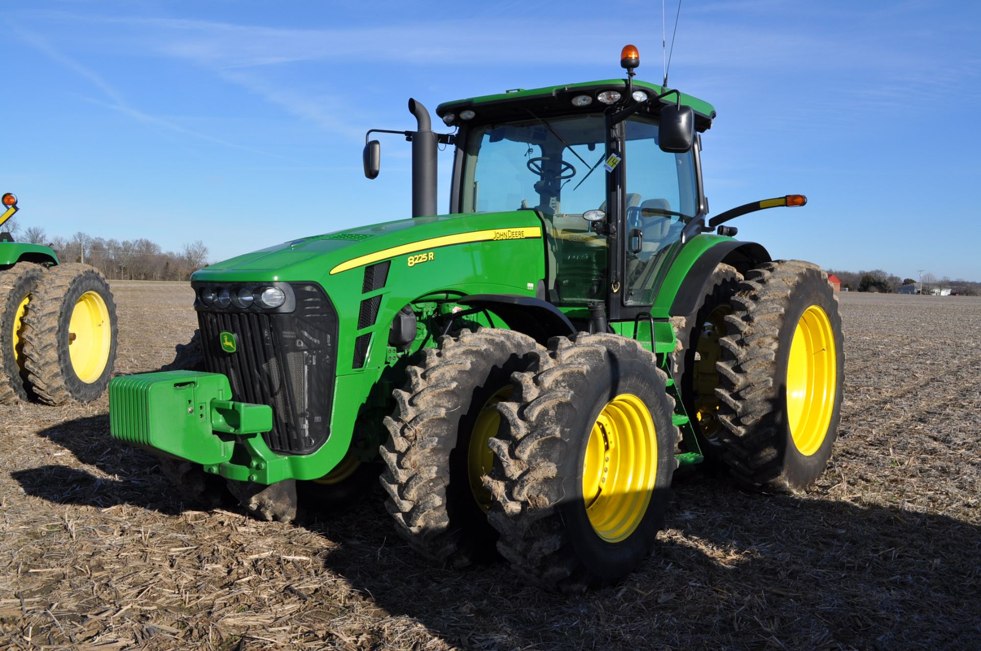 John Deere 8225R MFWD Tractor 480/80 R46 duals, 420/90R30 front duals, power shift, 5 hyd remotes,