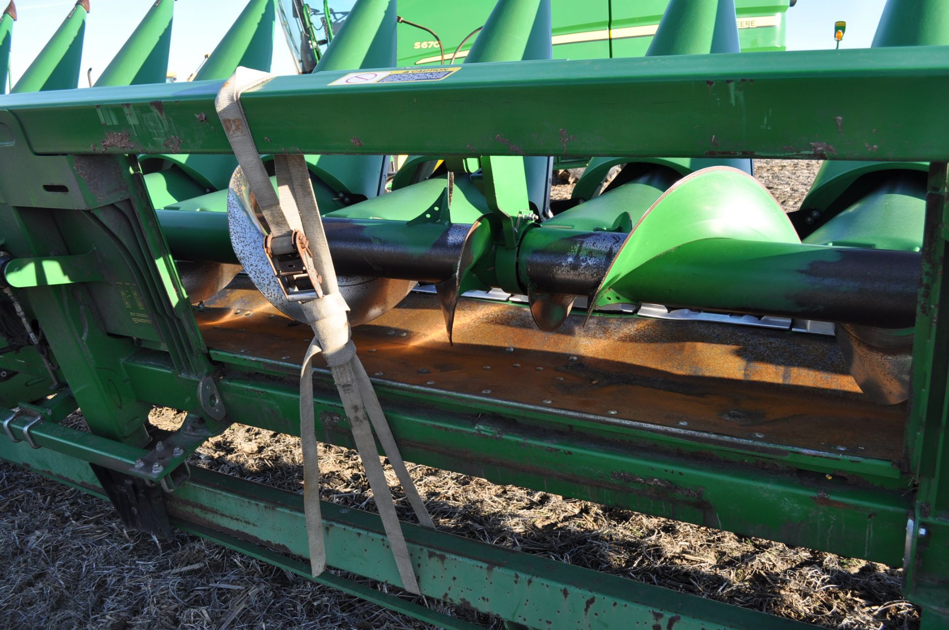 2014 John Deere 612C Poly corn head, hyd deck plates, knife rolls, Row Sense feeler, 1 set of - Image 8 of 26