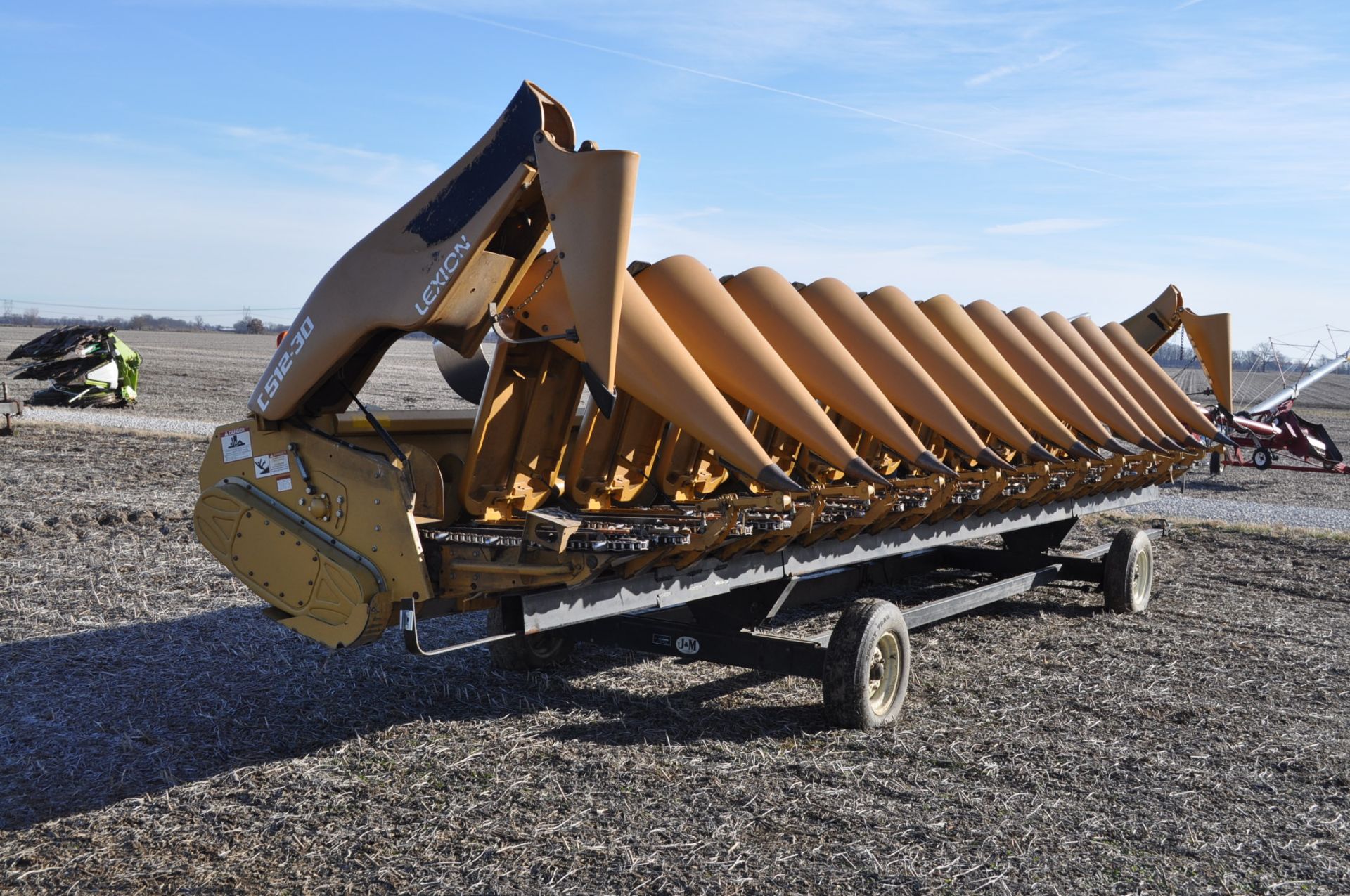 Claas 512 cornhead, hyd deck plates, knife rolls, poly, header height, guidance wiskers, SN - Image 4 of 30