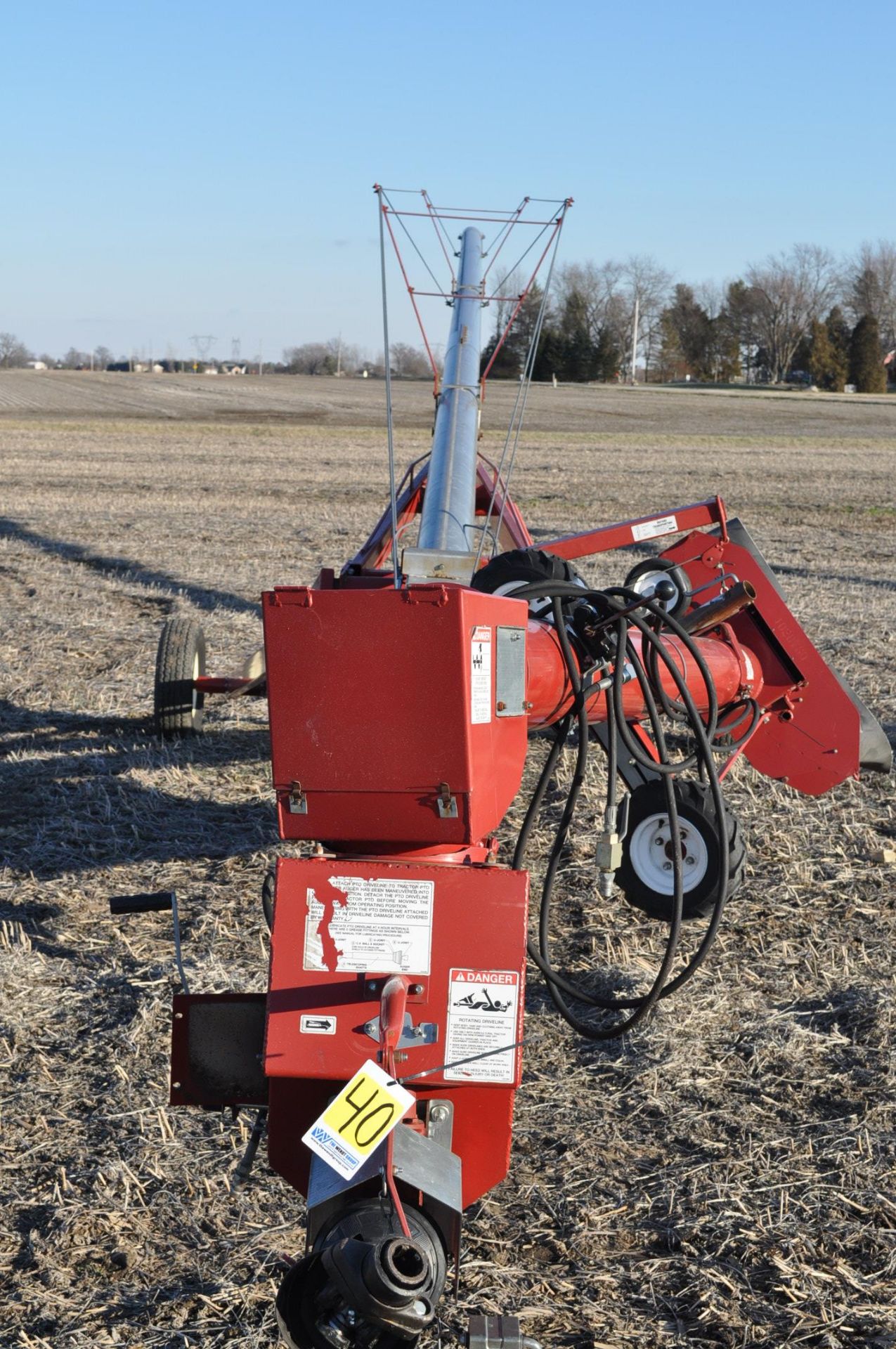 8” x 61’ Mayrath swing-a-way auger, hyd auger mover - Image 10 of 10