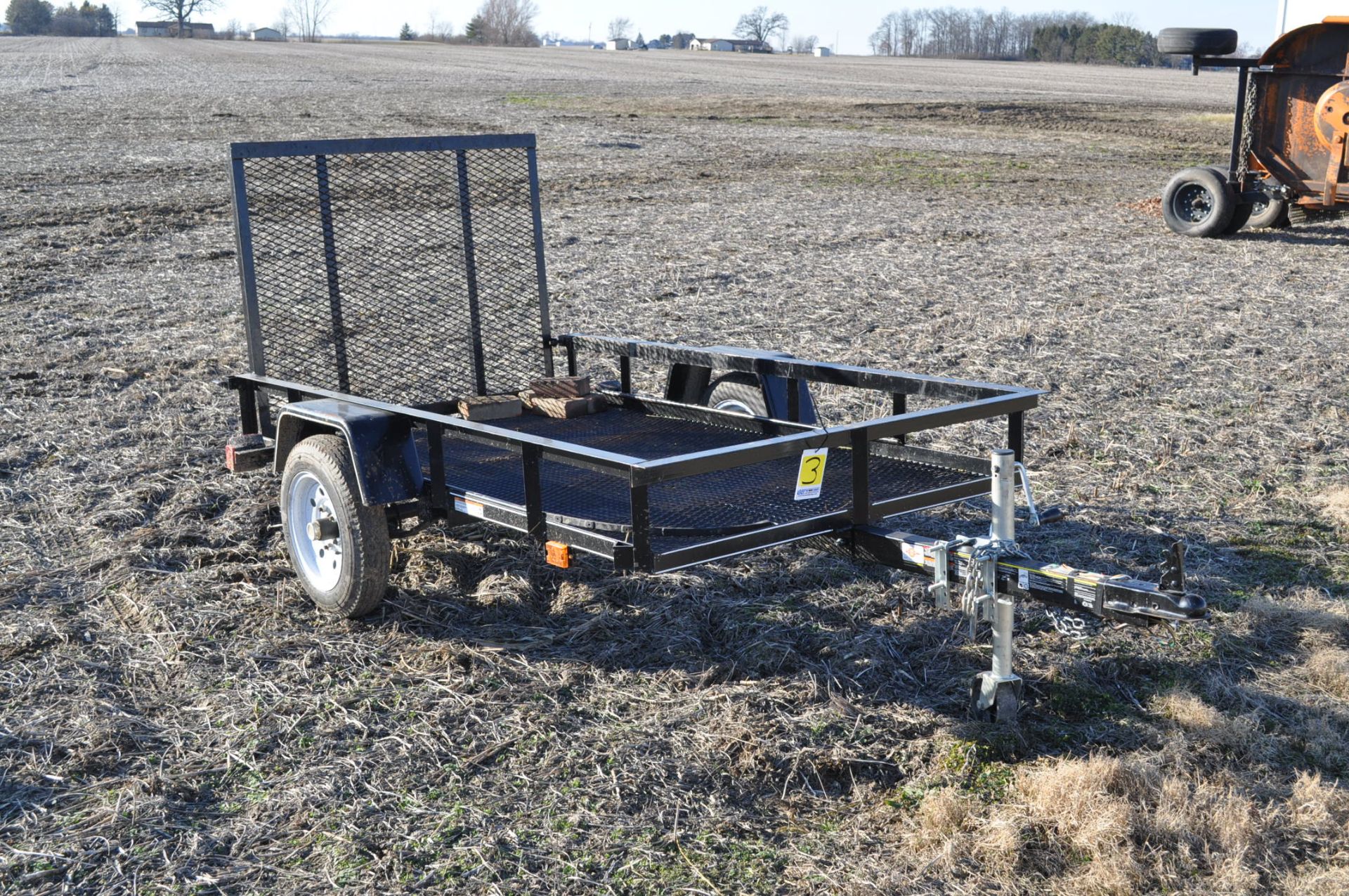 4’ x 7’ single axle utility trailer, NO title - Image 6 of 6