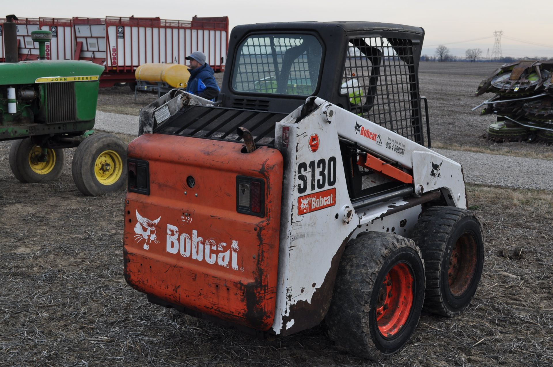 Bobcat S130 skidloader, hand & foot controls, Kubota diesel, 11,362 hrs, SN A3KY35951 - Image 3 of 14