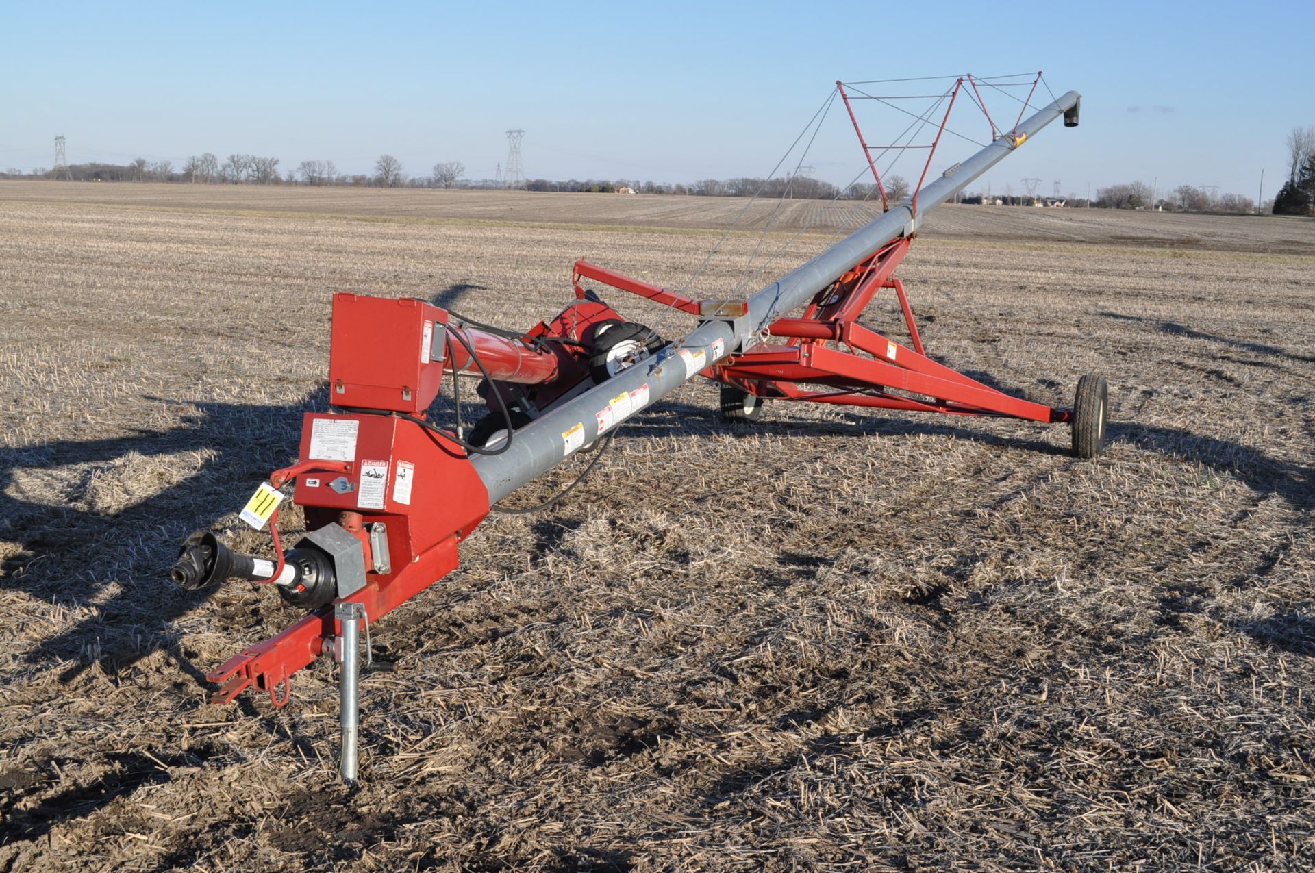 8” x 61’ Mayrath swing-a-way auger, hyd auger mover