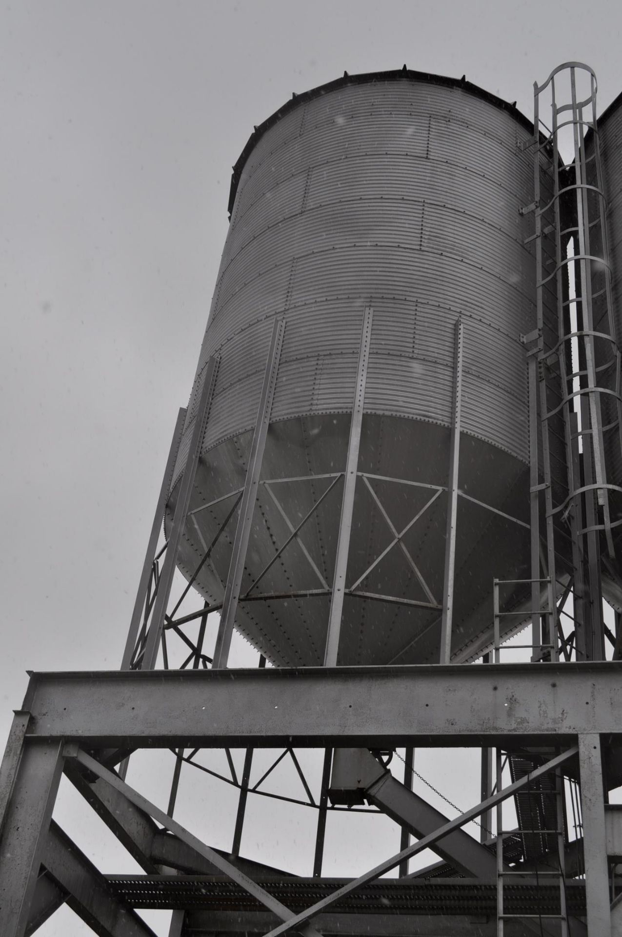 15’ dia x 7 narrow ring hopper bottom grain bin, selling off site, buyer to remove - Image 2 of 2