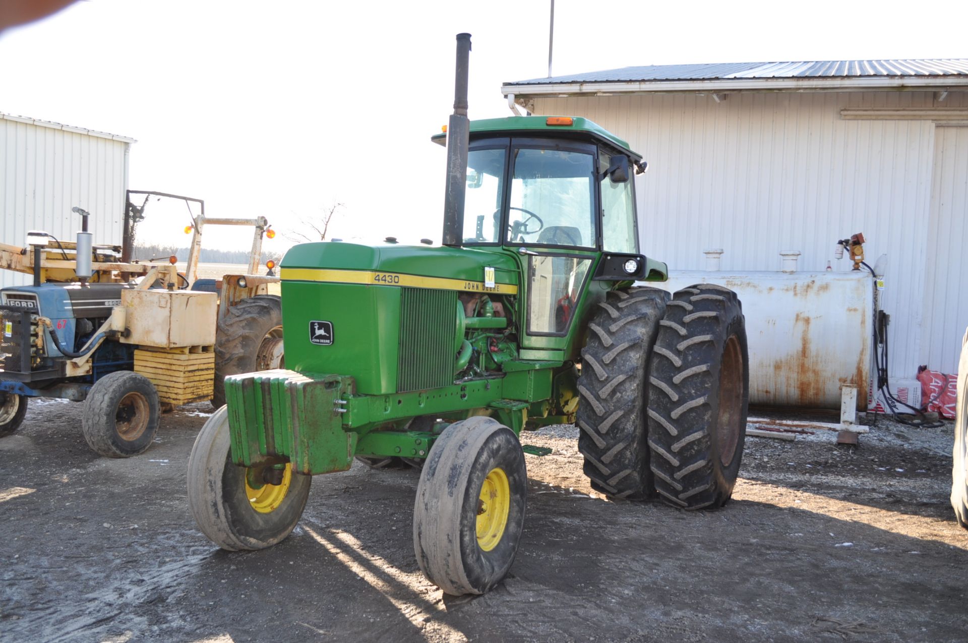 John Deere 4430 tractor, C/H/A, 18.4-38 duals, 11.00-16 front, front weights, Quad range, 2 hyd, 3 - Image 2 of 18