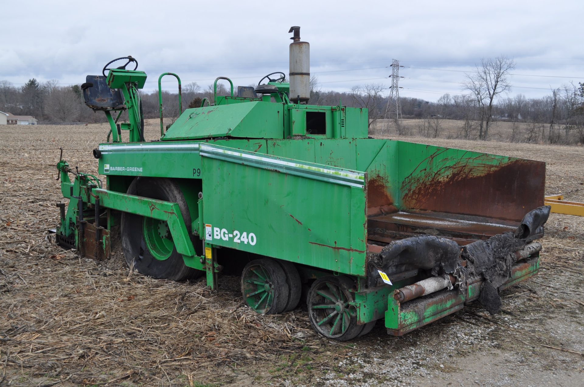 Barber Greene BG-240 paver, JD diesel, SN BG240X540