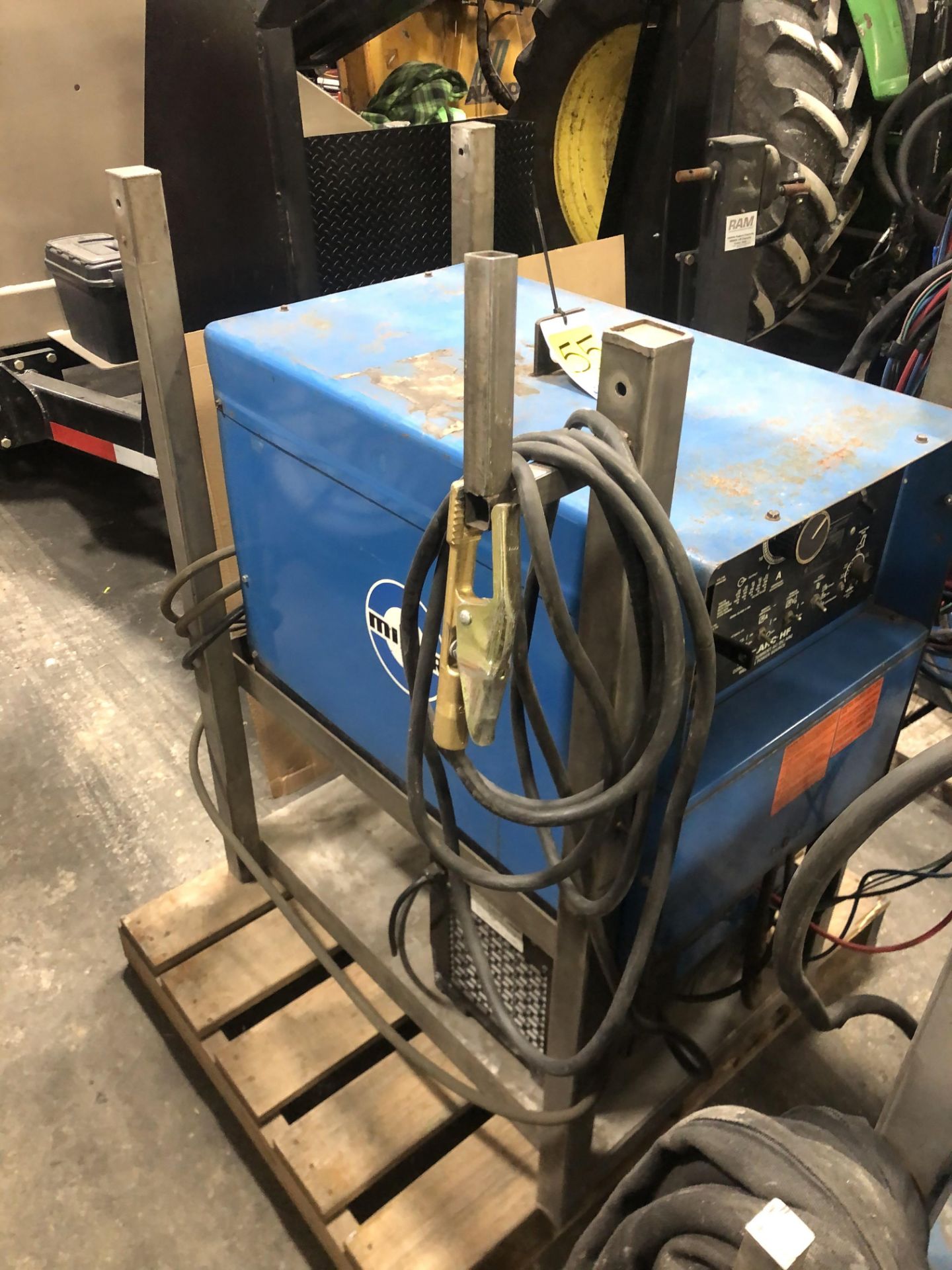 Miller DialARC HF TIG/Stick welder, set up for TIG welding, 50' TIG leads, single phase - Image 2 of 7