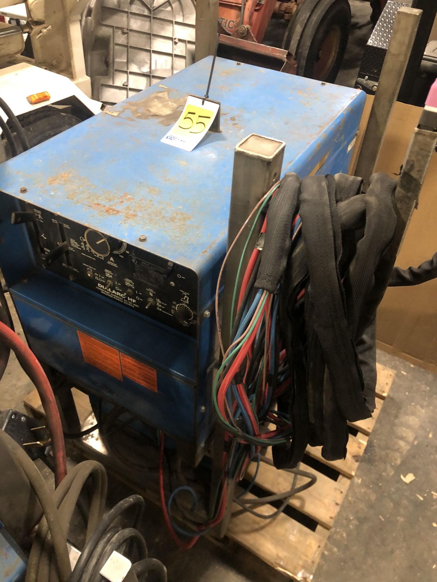 Miller DialARC HF TIG/Stick welder, set up for TIG welding, 50' TIG leads, single phase - Image 7 of 7