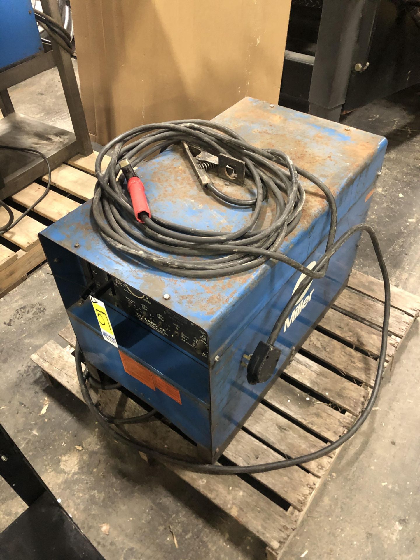 Miller DialARC HF 250 TIG/Stick welder, set up for stick welding, 1 phase input, SN JJ434988 - Image 5 of 5