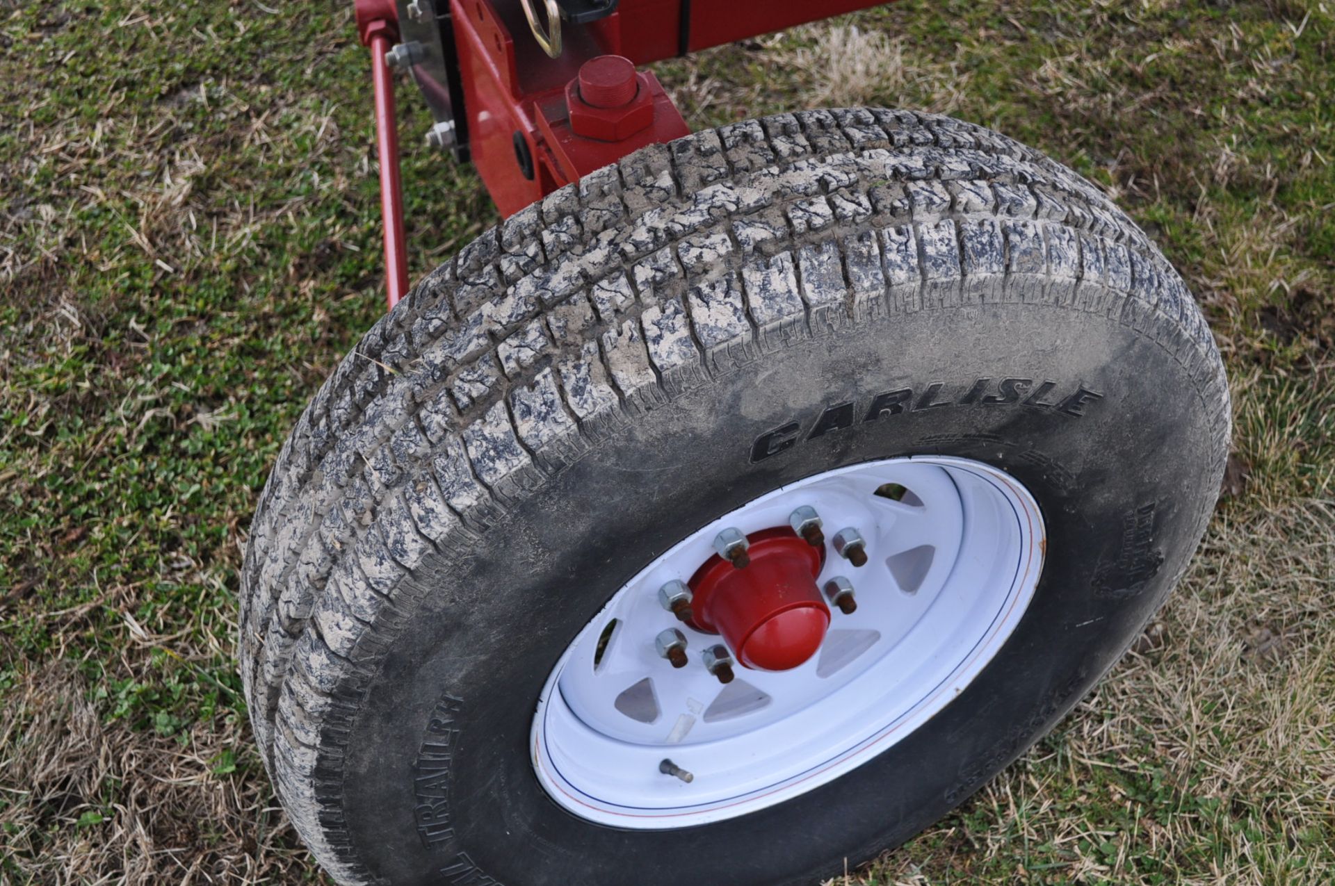 J & M 4WS15 Header cart w/ light kit 235/85R16 tires, SN# 1305181 - Image 6 of 8