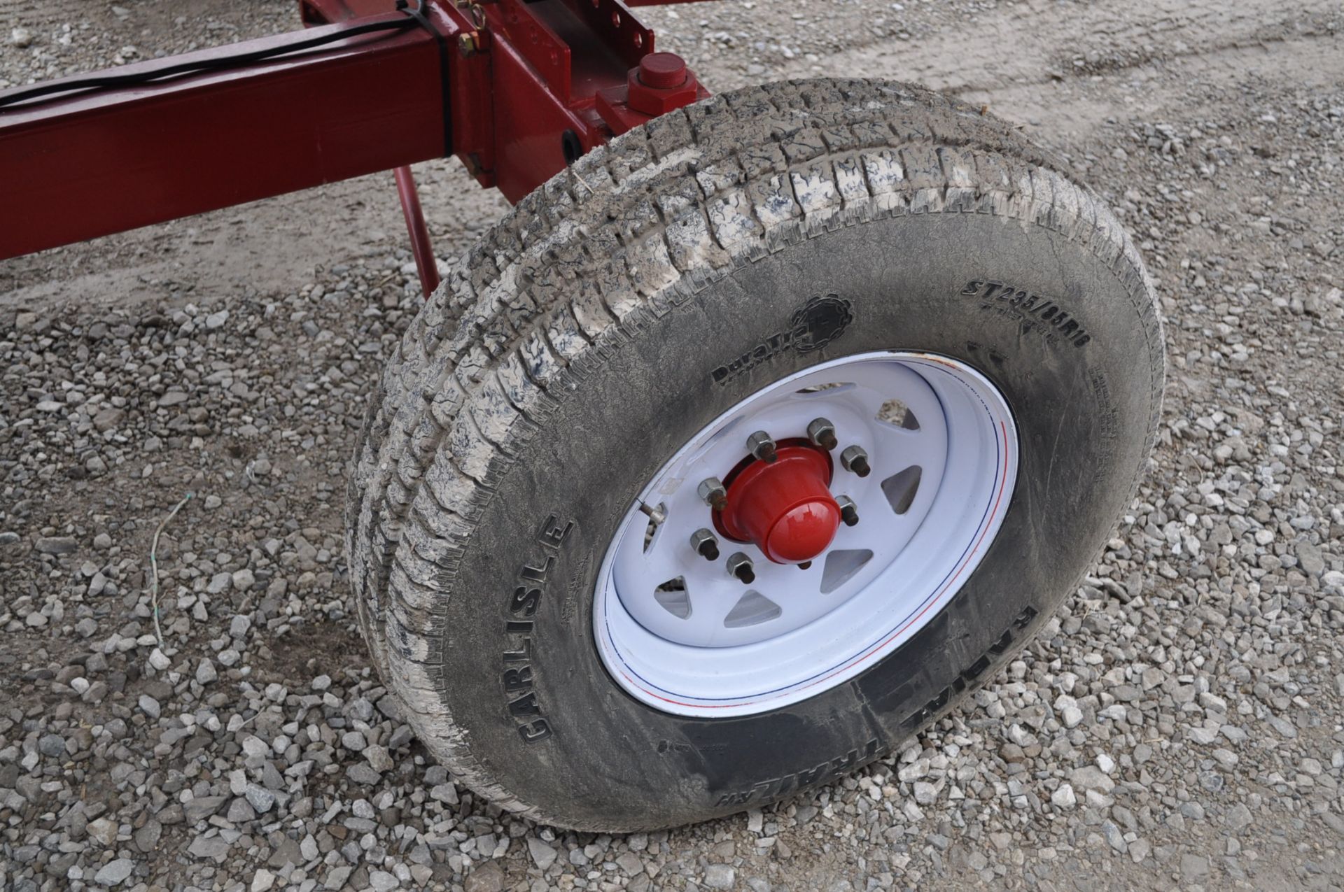 J & M 4WS15 Header cart w/ light kit 235/85R16 tires, SN# 1305181 - Image 7 of 8