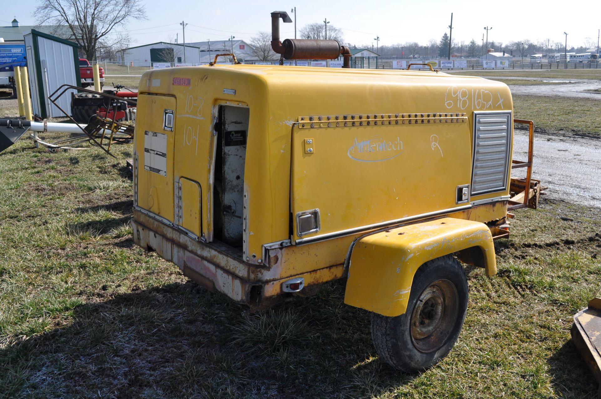 7500 watt Kohler generator on trailer, gas engine - Image 3 of 7