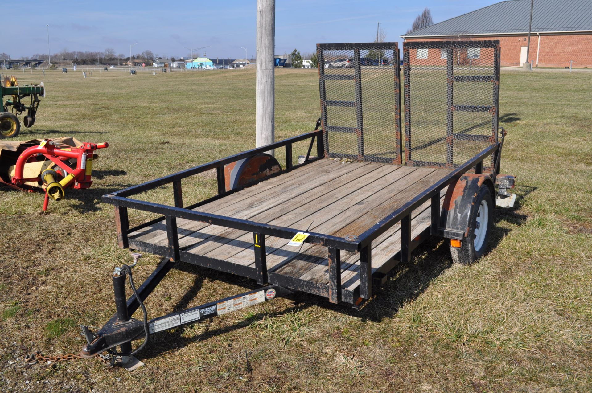 Top Trailer 5 ½’ X 10’ long single axle trailer, NO TITLE