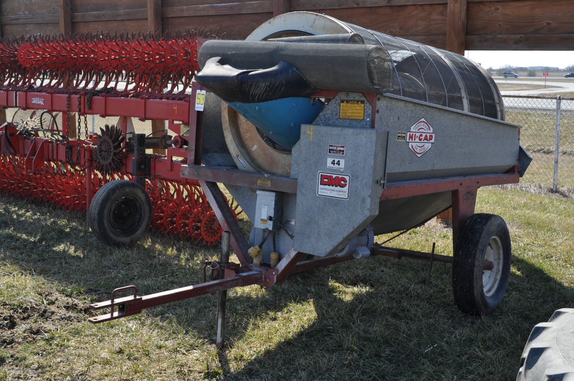 HY-CAPP #44 rotary grain cleaner, 220V electric