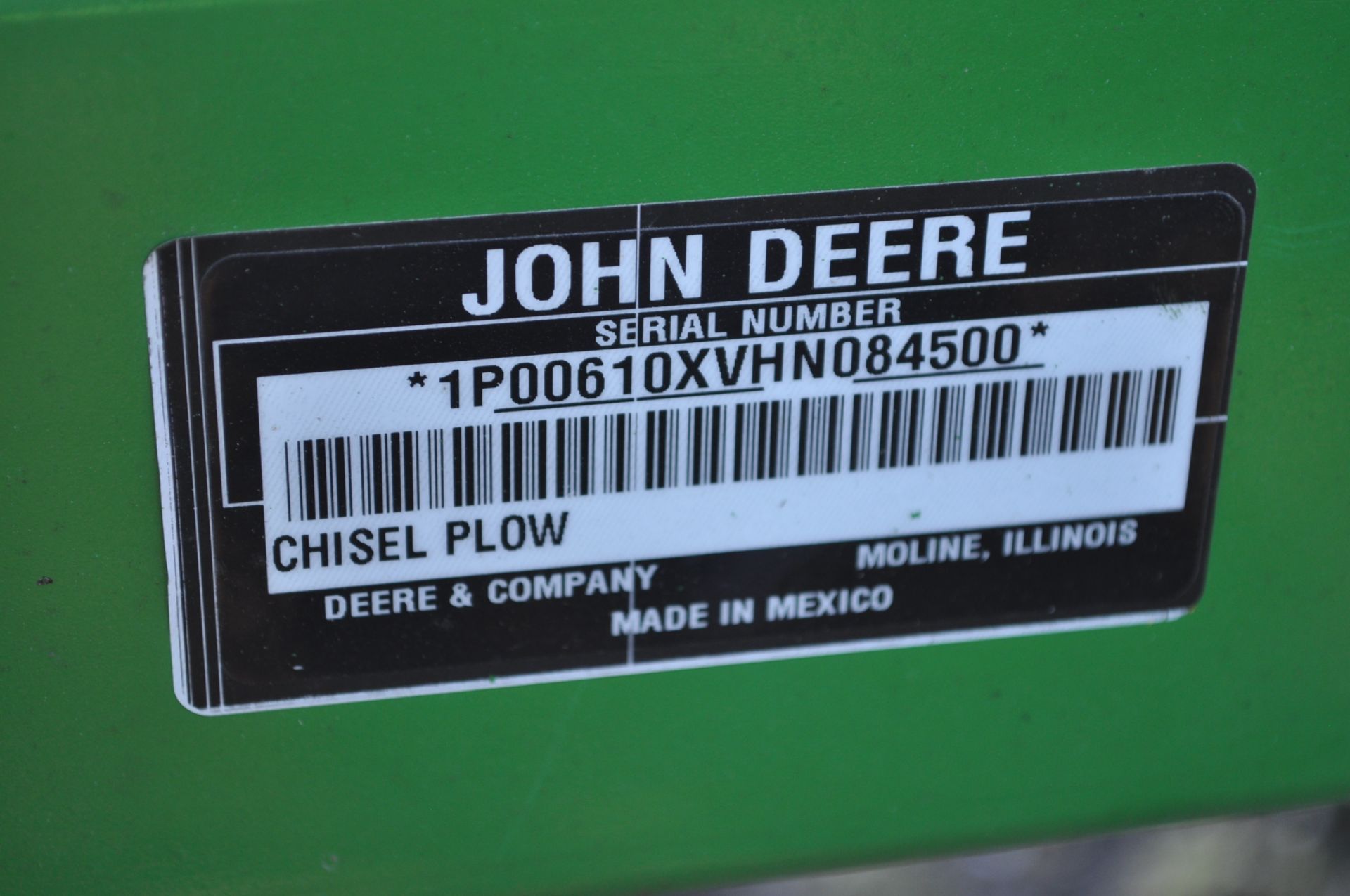 NEW John Deere 610 chisel plow, 3pt, SN XVHN084500 - Image 6 of 6