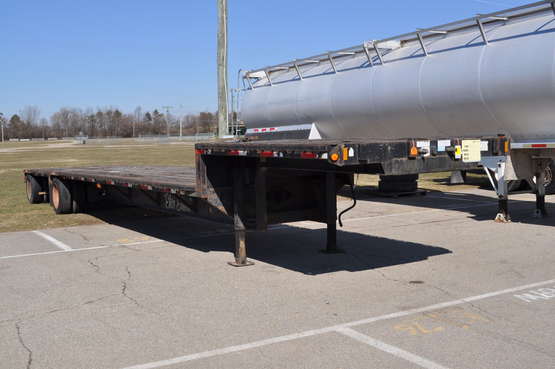 1998 48’ Fontaine drop-deck trailer, 10’ neck, 38’ drop, 10’ spread axles - Image 4 of 11