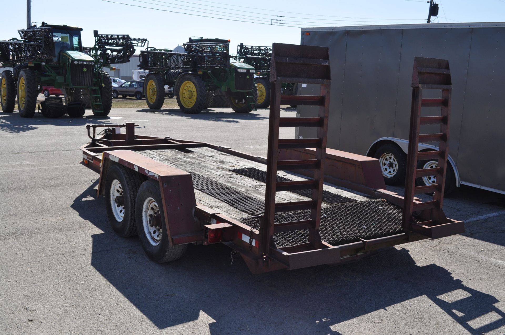 1998 Normson trailer, 14’x77”, bumper pull, tandem axle, drop gate - Image 4 of 11