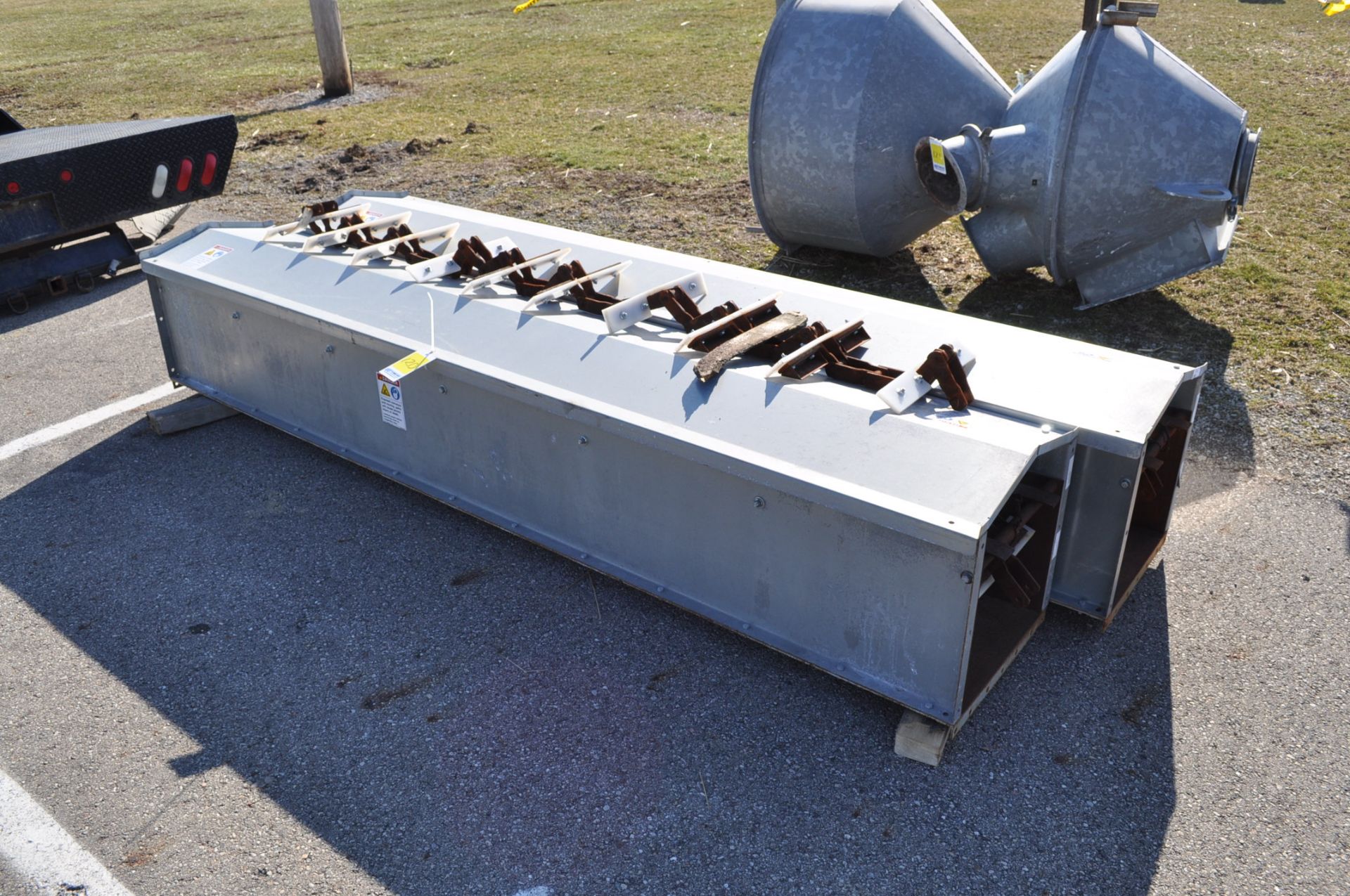 (2) 10’ paddle conveyors, 16” wide, never used