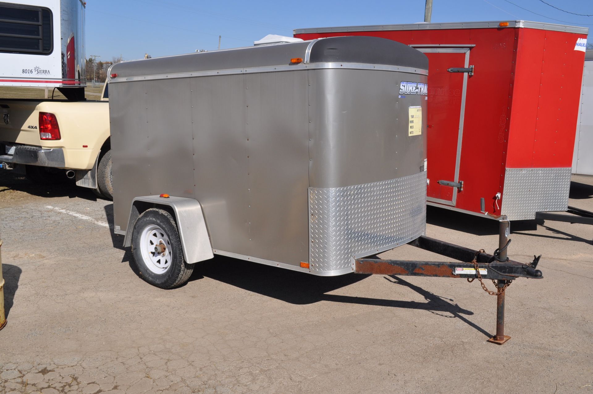 2010 Sure-Trac cargo trailer, 8’x4.5’, bumper pull, single axle, drop gate - Image 5 of 11