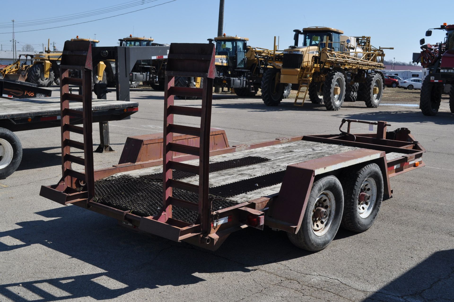 1998 Normson trailer, 14’x77”, bumper pull, tandem axle, drop gate - Image 5 of 11