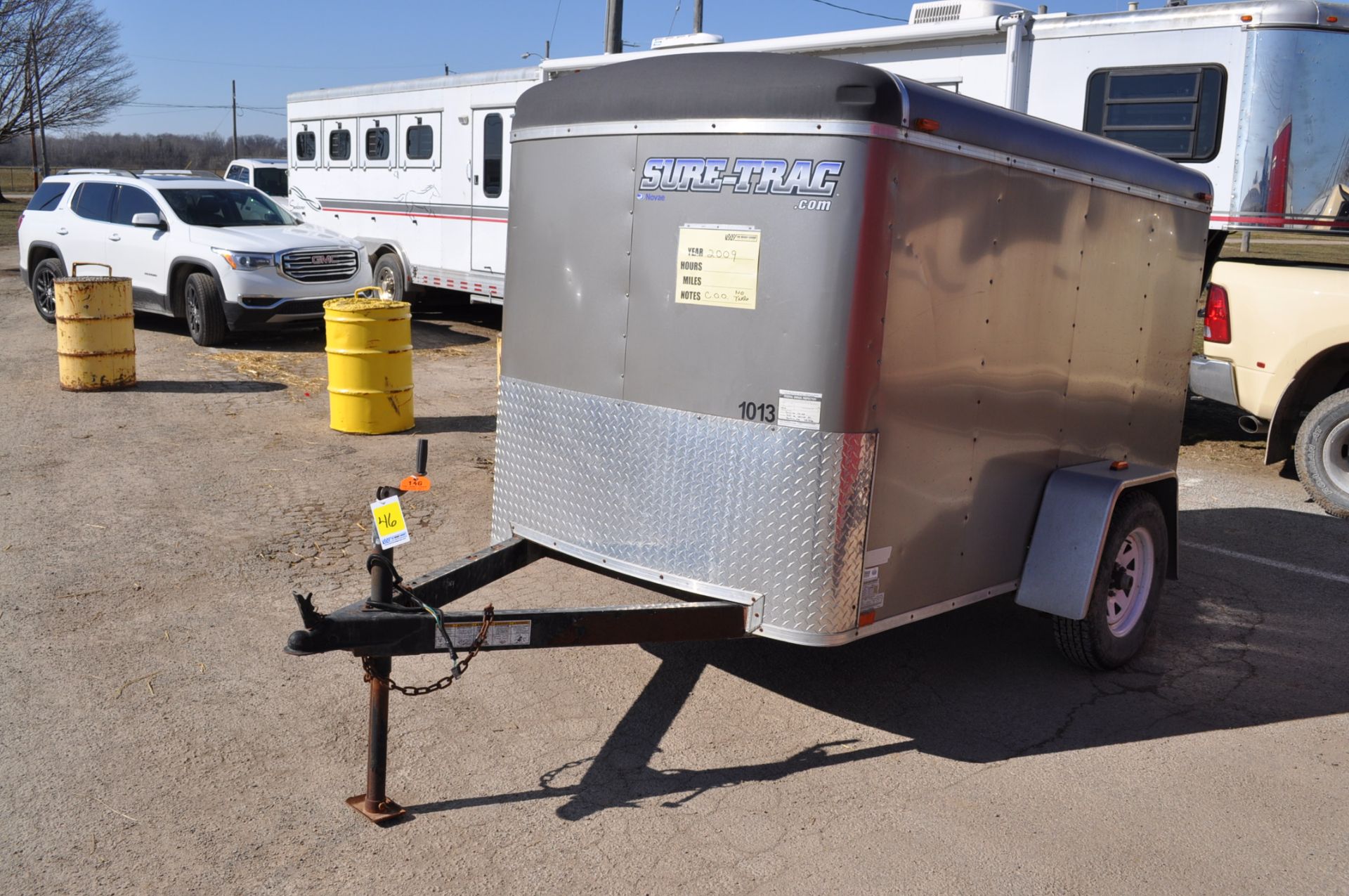 2010 Sure-Trac cargo trailer, 8’x4.5’, bumper pull, single axle, drop gate