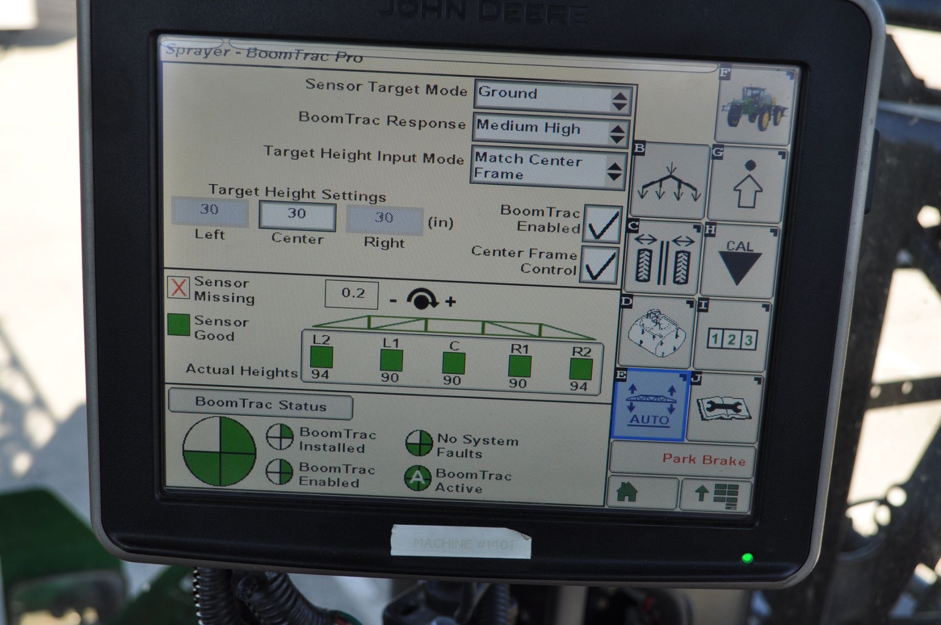 2014 JD 4940, 120’ booms, 1200 gal. SS tank, 2630 monitor, Boom Trac, Auto Trac, VF420/95R50 - Image 25 of 28