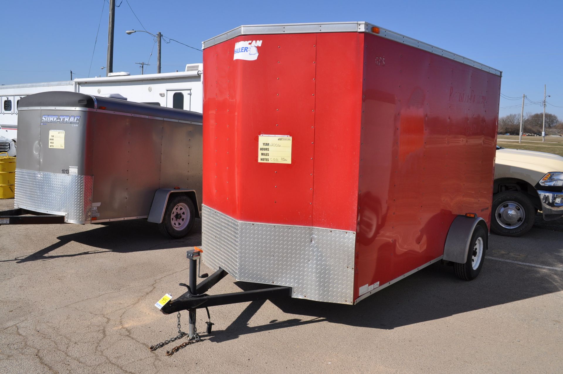 Single axle bumper pull cargo trailer