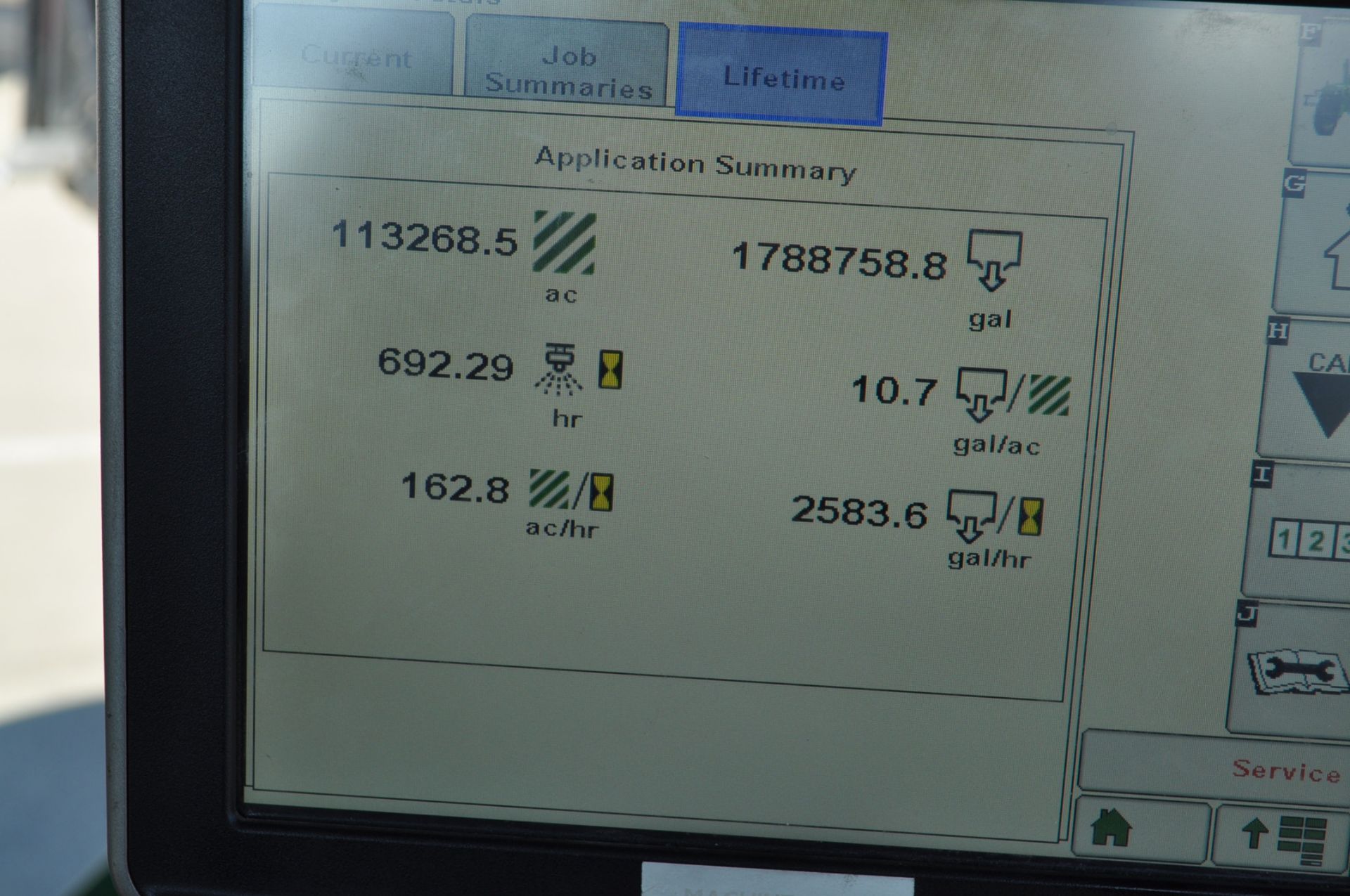 2014 JD 4940, 120’ booms, 1200 gal. SS tank, 2630 monitor, Boom Trac, Auto Trac, VF420/95R50 - Image 27 of 29