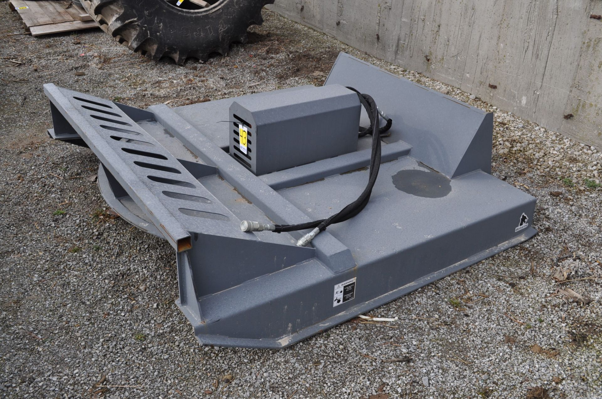 6’ Wolverine rotary mower, skidloader mount, hyd drive, NEW