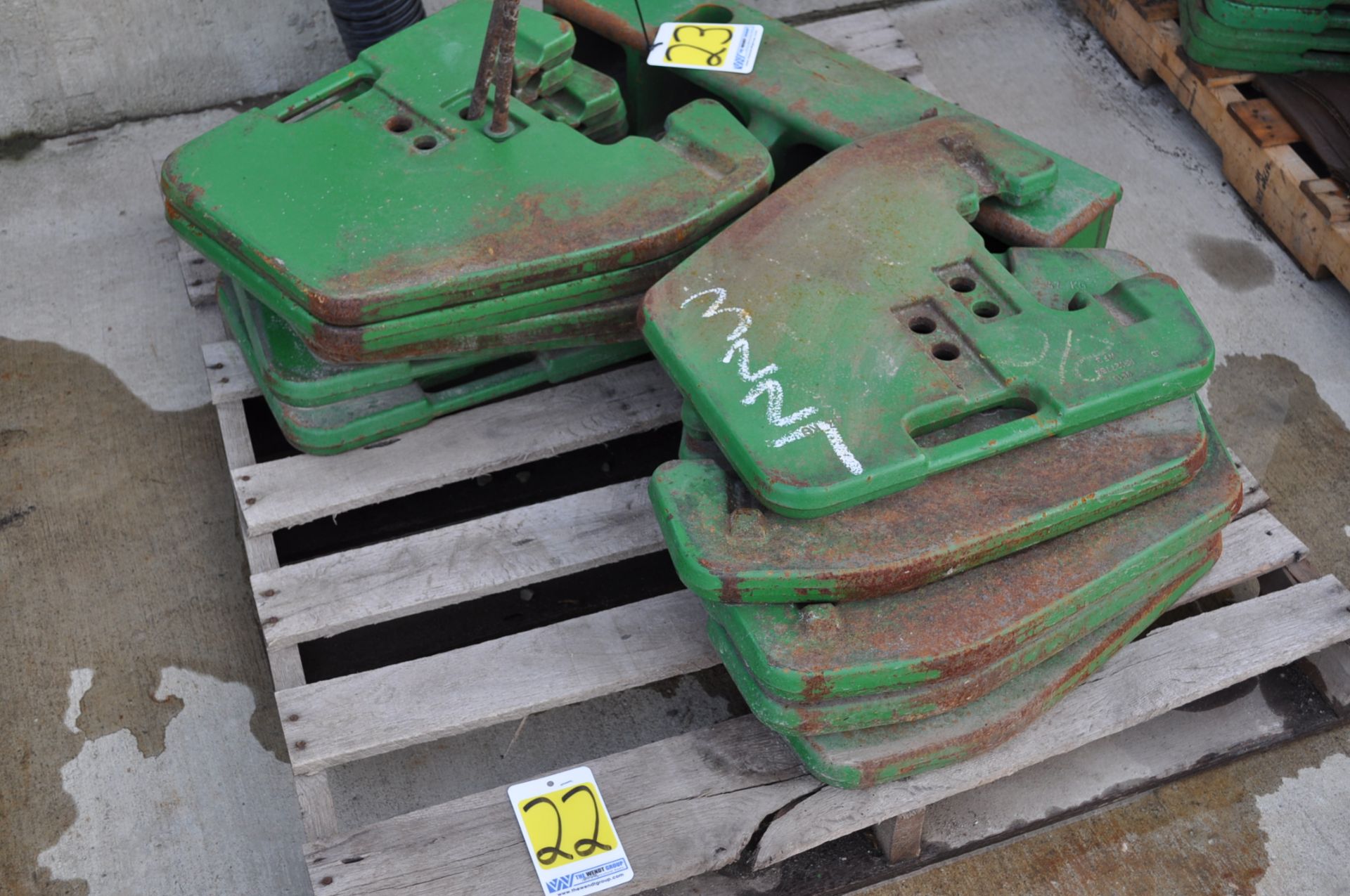 12 front John Deere weights