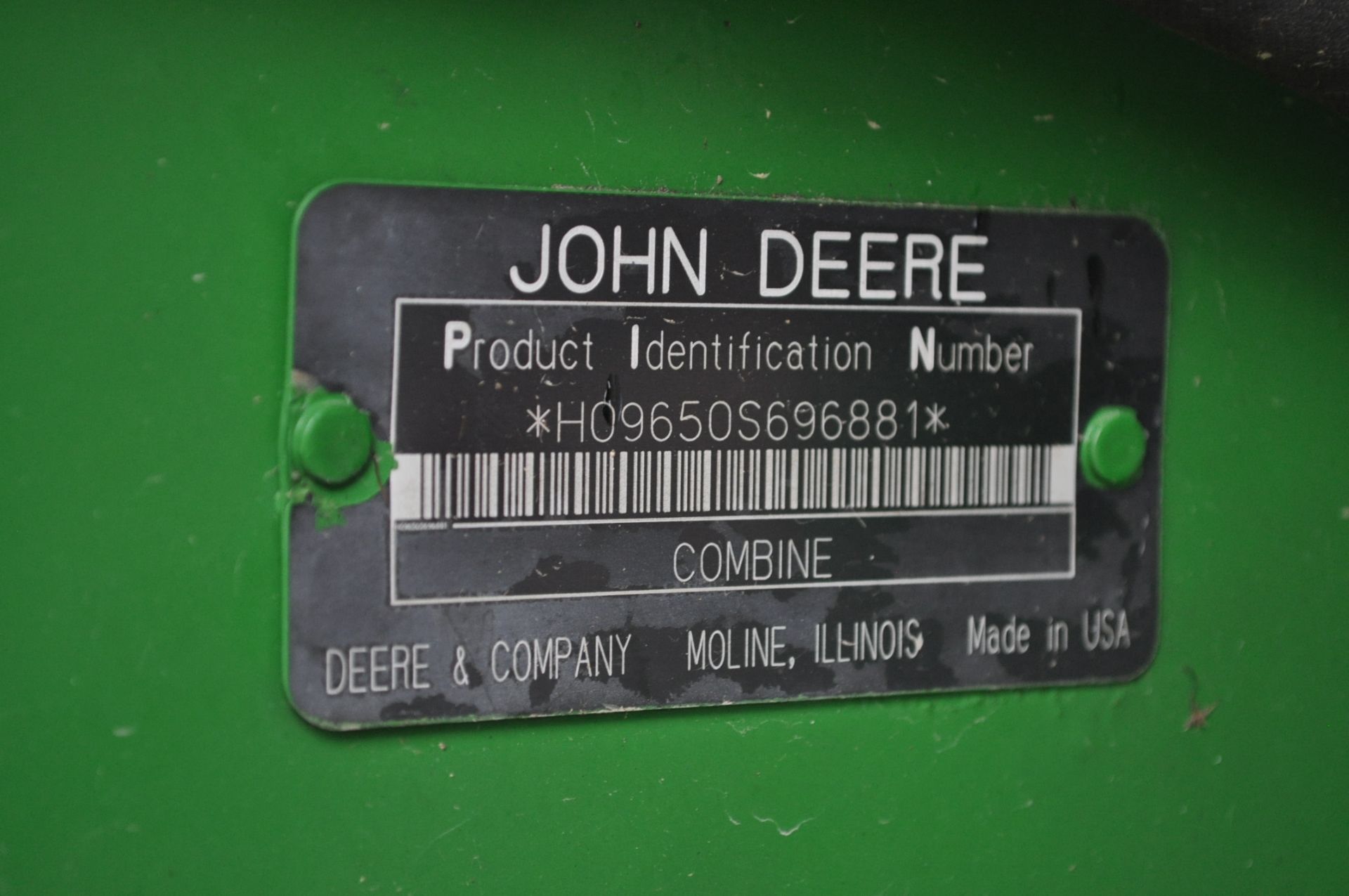 John Deere 9650 STS combine, 480/80 R 42 duals, 28L-26 rear, 4WD, Mauer ext, Contour Master, - Image 12 of 27