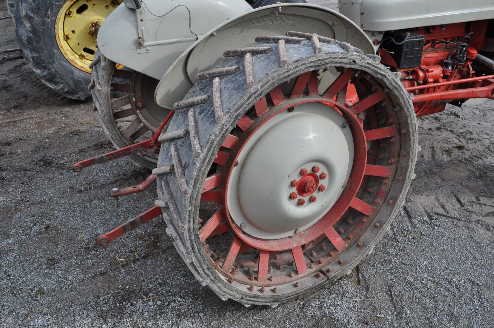 Ford Jubillee tractor, gas, 3 pt, PTO, on steel wheels, front tires and wheels, rear rims only - Image 7 of 14