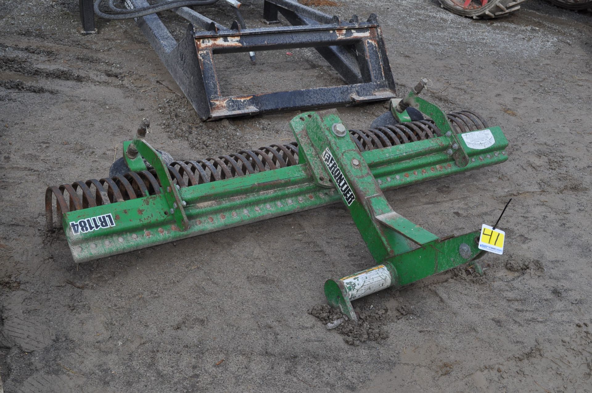 84" Frontier LR1184 rock rake, 3pt, tail wheels