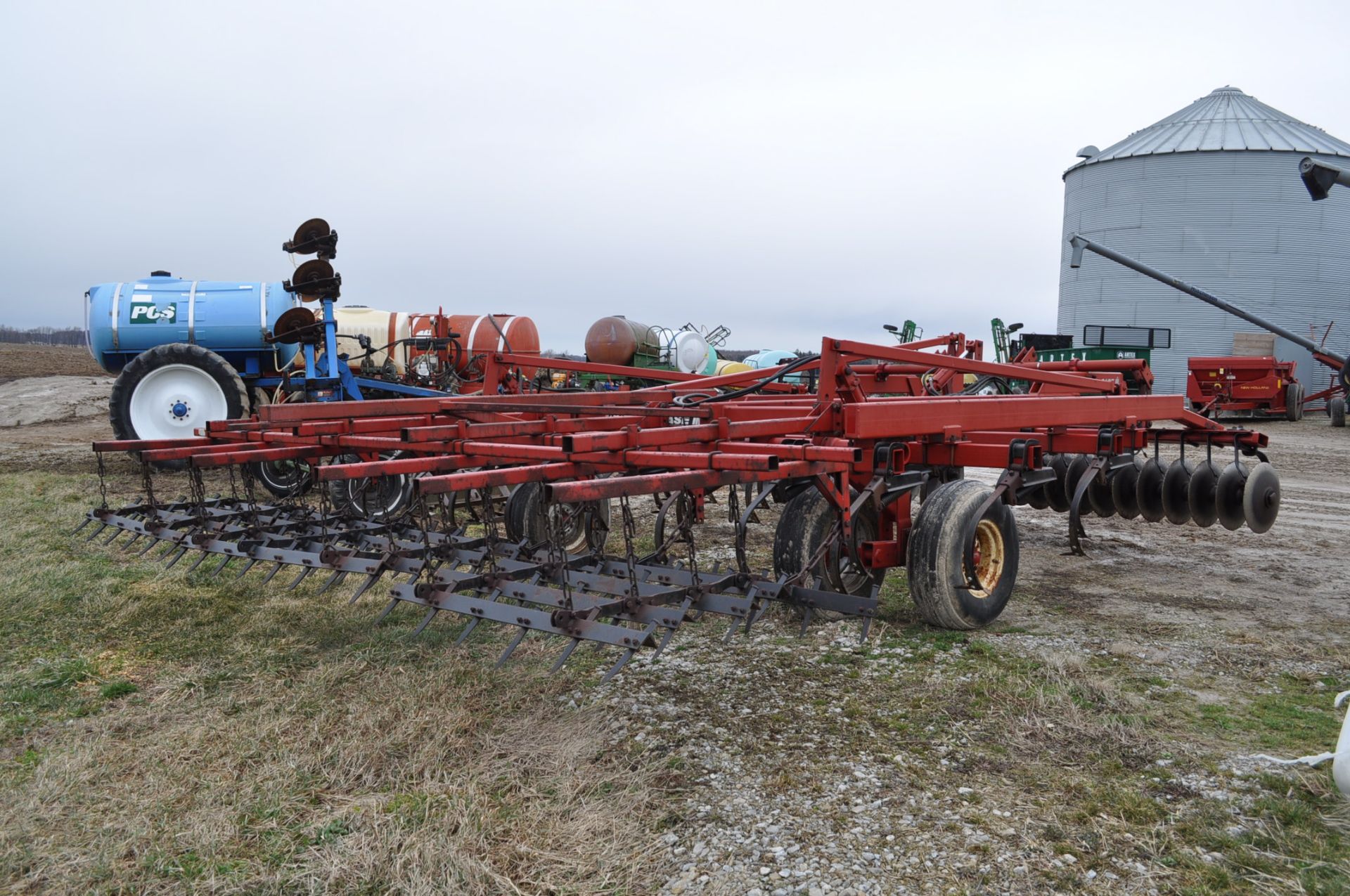 15’ Case IH 4200 mulch finisher, front disc, 5 bar harrow, rear hitch, SN JAG0690325 - Image 3 of 12