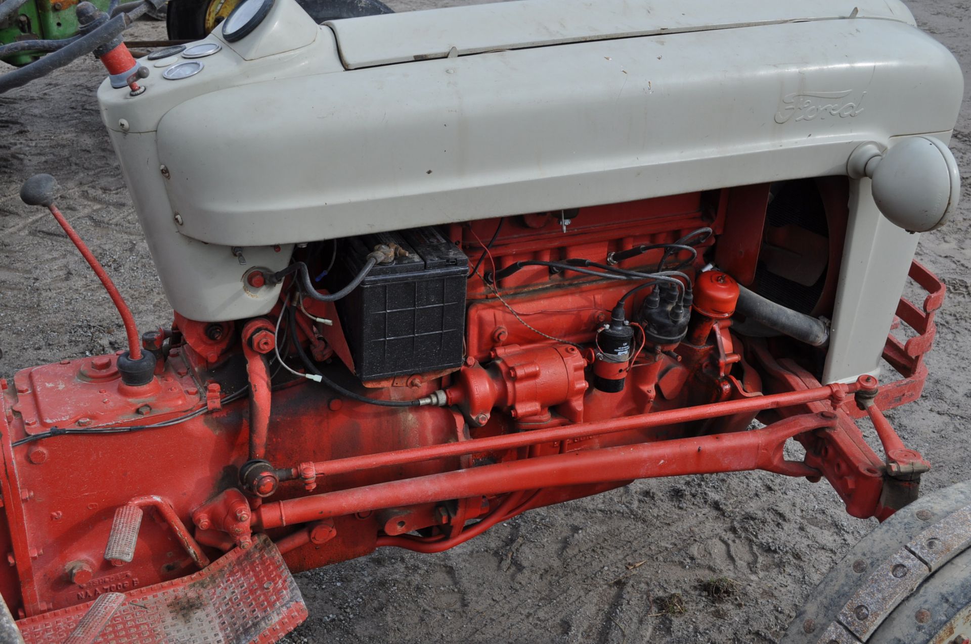 Ford Jubillee tractor, gas, 3 pt, PTO, on steel wheels, front tires and wheels, rear rims only - Image 9 of 14