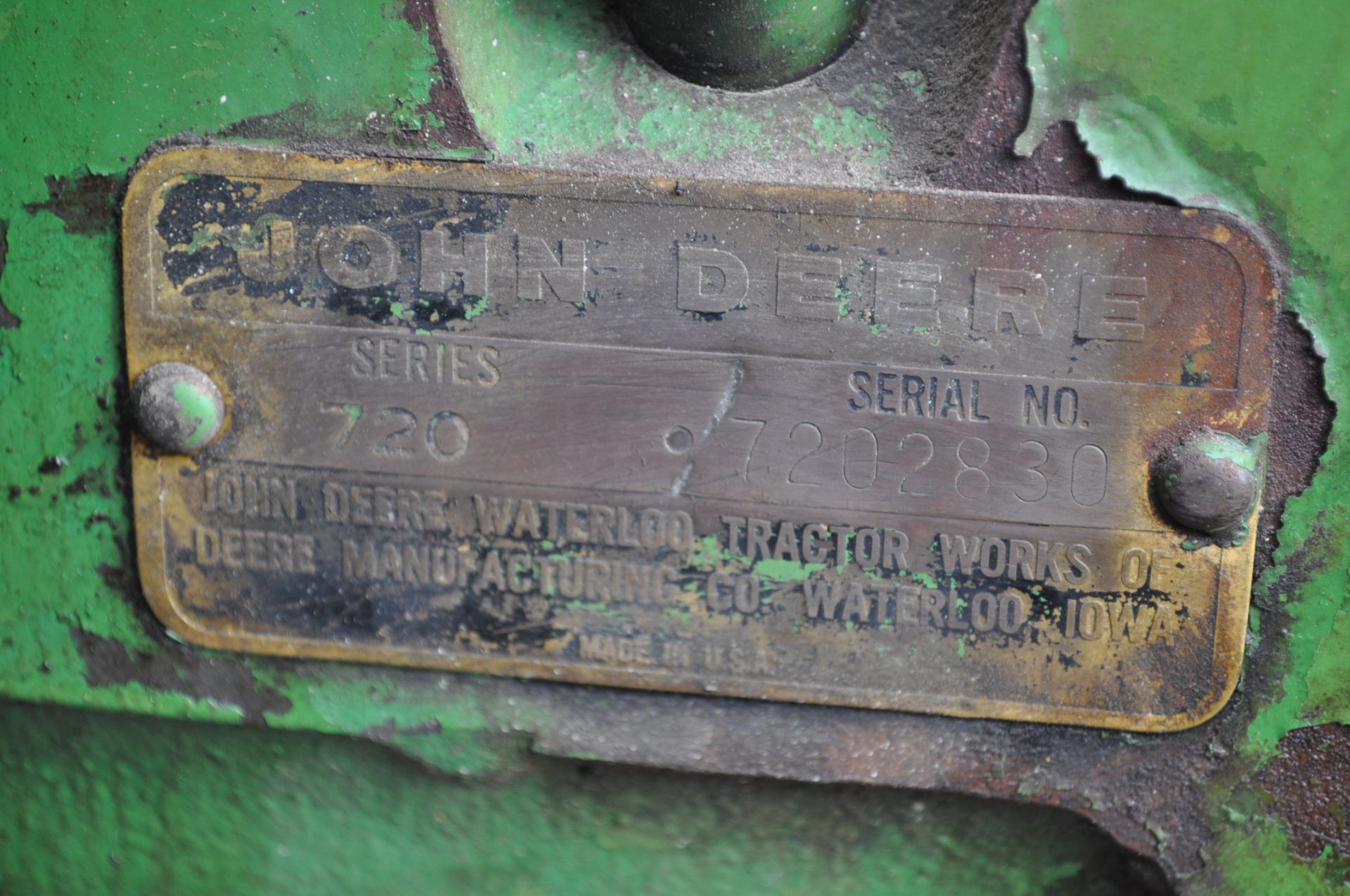 John Deere 720 standard, diesel, 18.4-30 rear, 7.50-18 front, wide front, power steering - Image 12 of 14