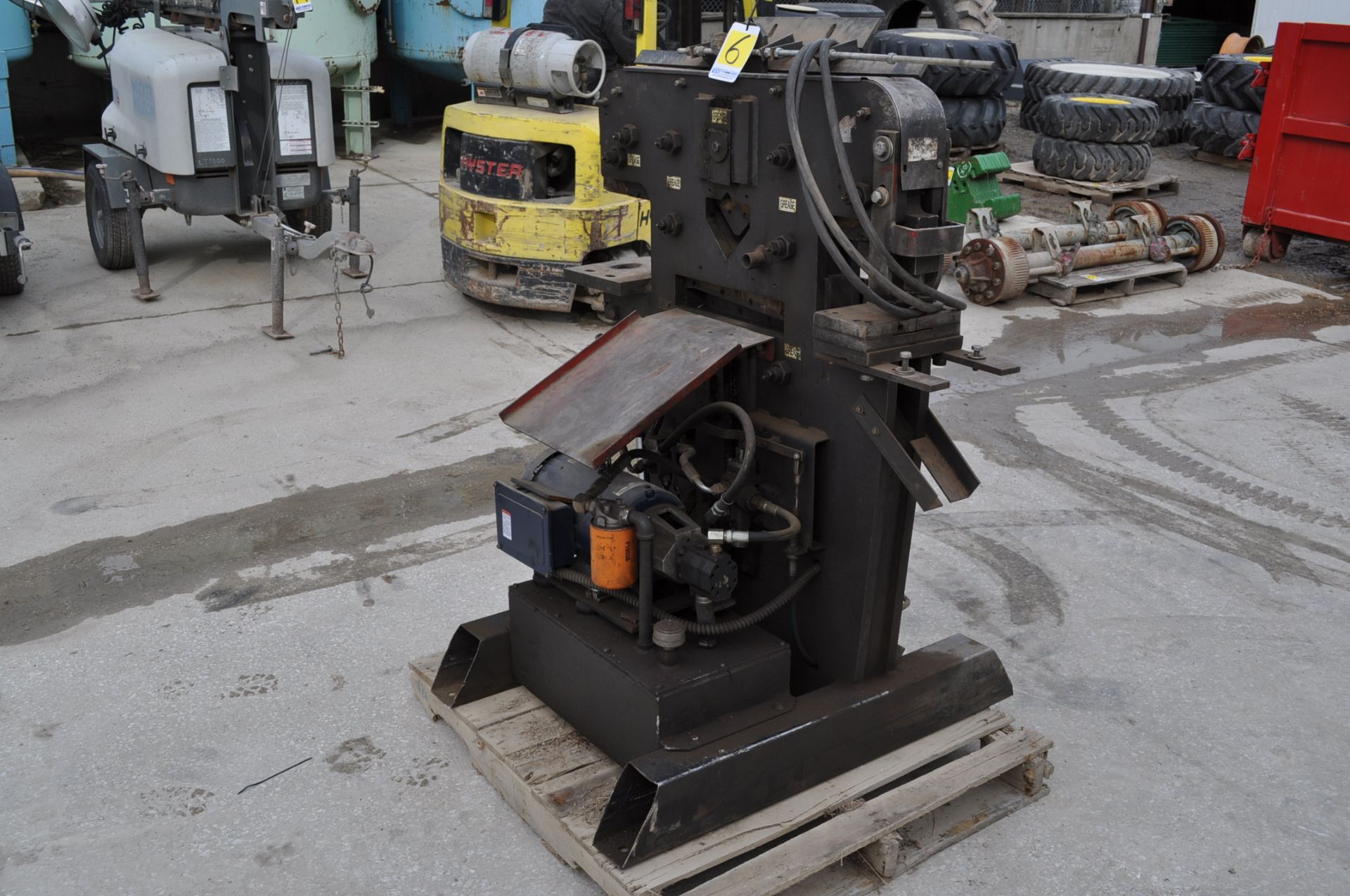 55 ton iron worker, single phase, flat, and angle shear