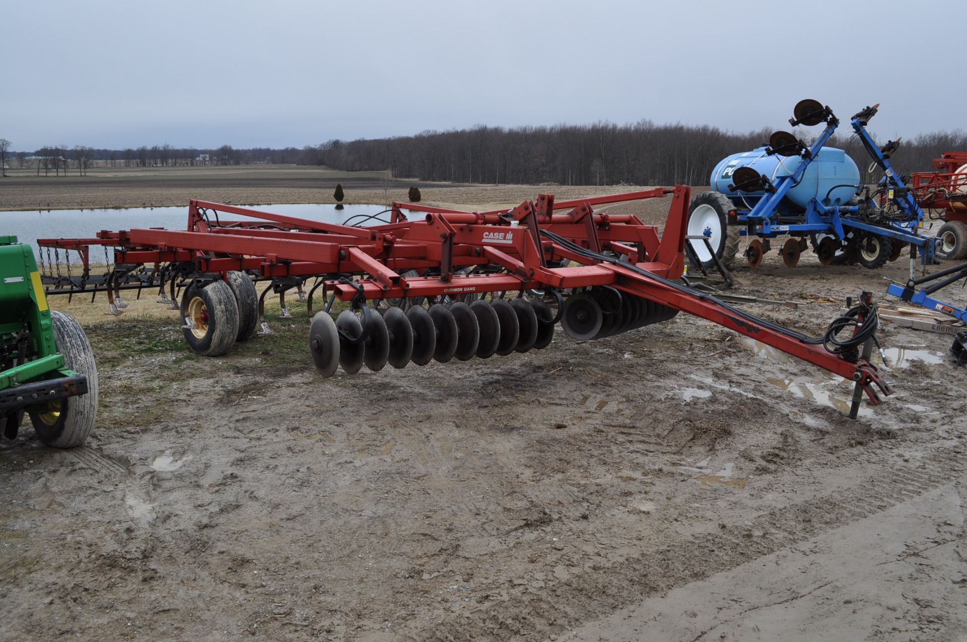 15’ Case IH 4200 mulch finisher, front disc, 5 bar harrow, rear hitch, SN JAG0690325 - Image 2 of 12