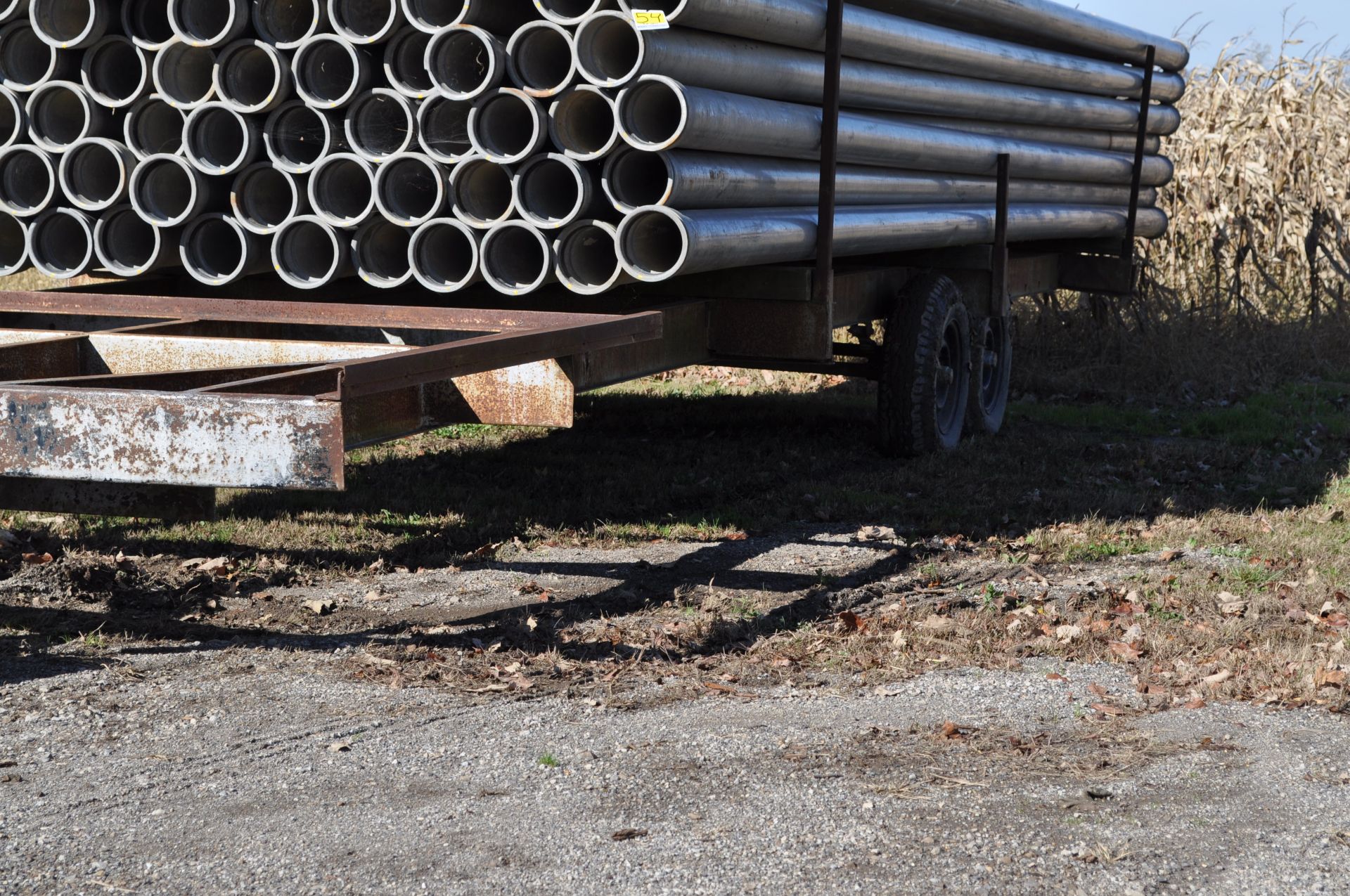 30’ tandem axle irrigation pipe trailer - Image 3 of 15