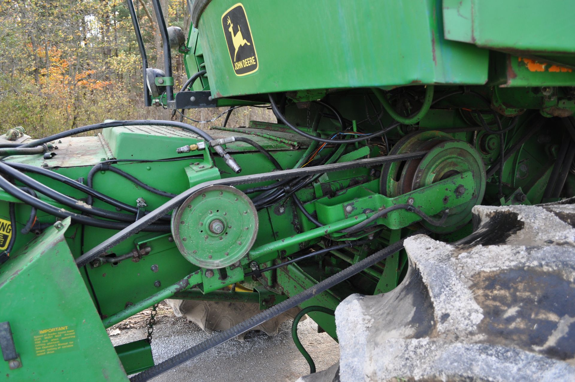 John Deere 6620 combine, Titan II, diesel, 4WD, hydrostatic, newer elevator chain, 30 A on straw - Image 15 of 25